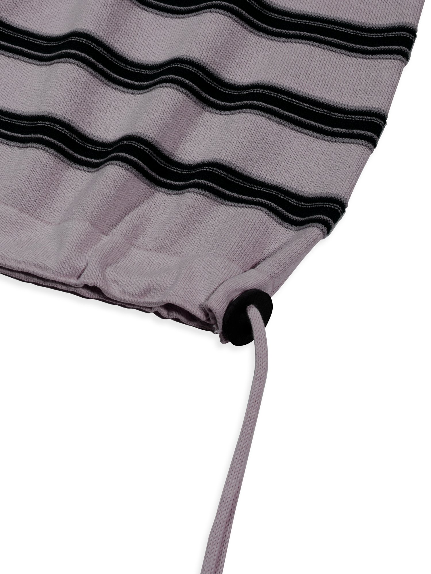 3-Line Stripe Collar Knit (Grey)
