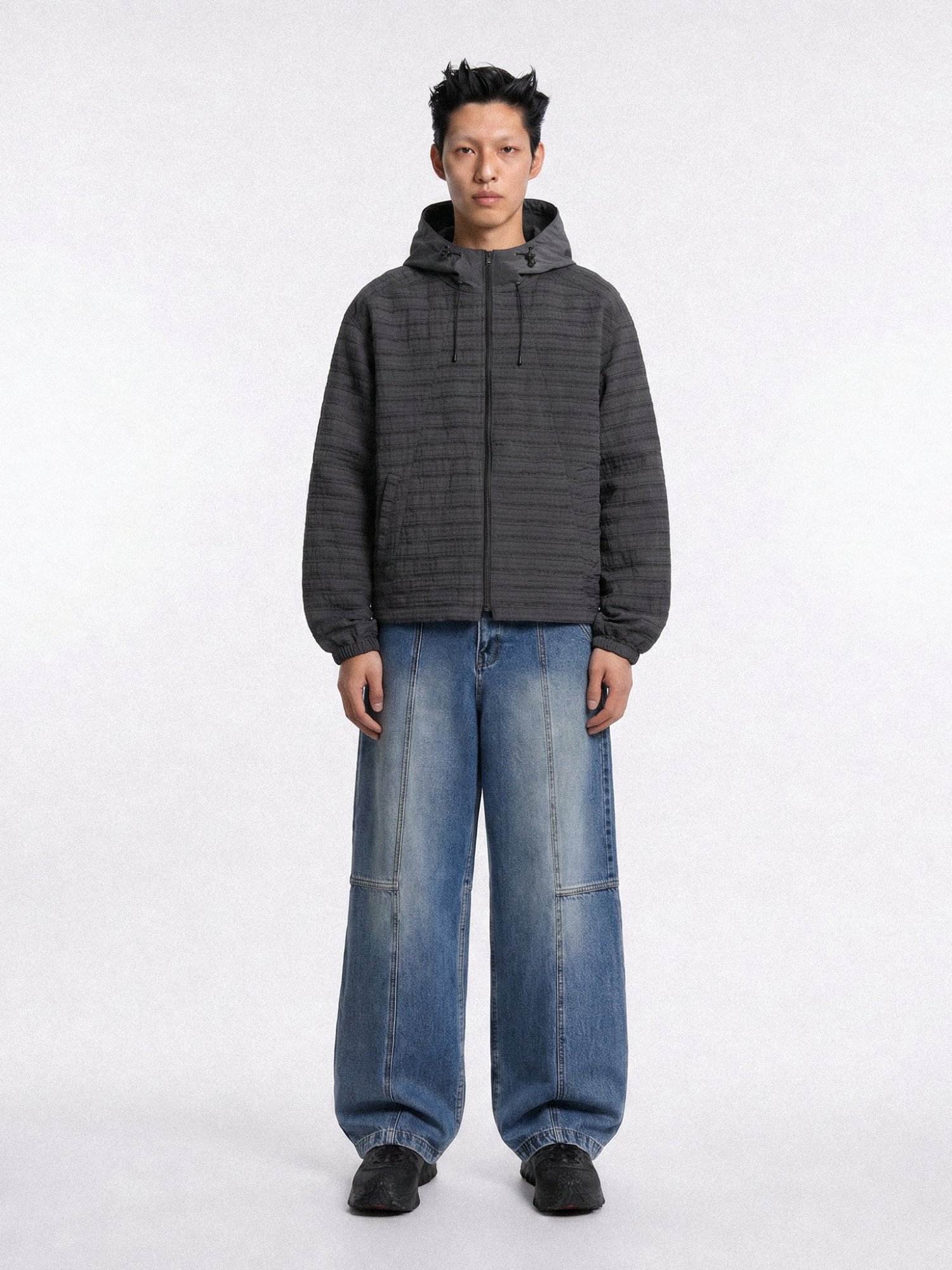 Jacquard Parka (Charcoal)