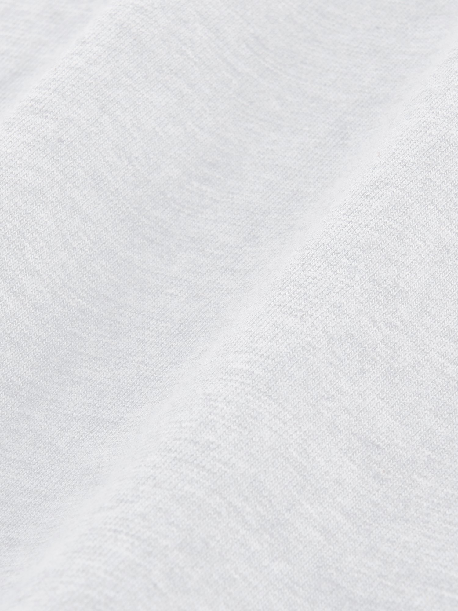 U-neck Half Sleeve (White Melange)