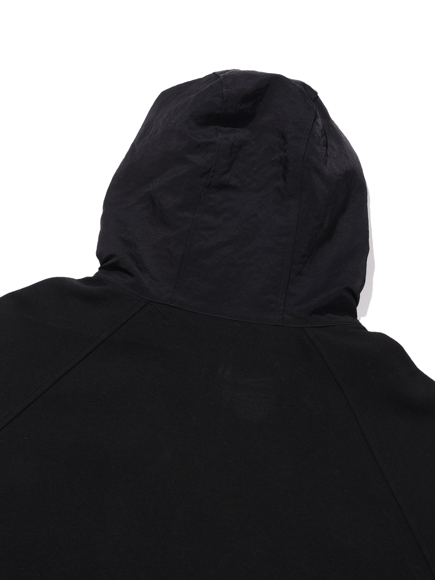 Jersey Set Layerd Parka (Black)