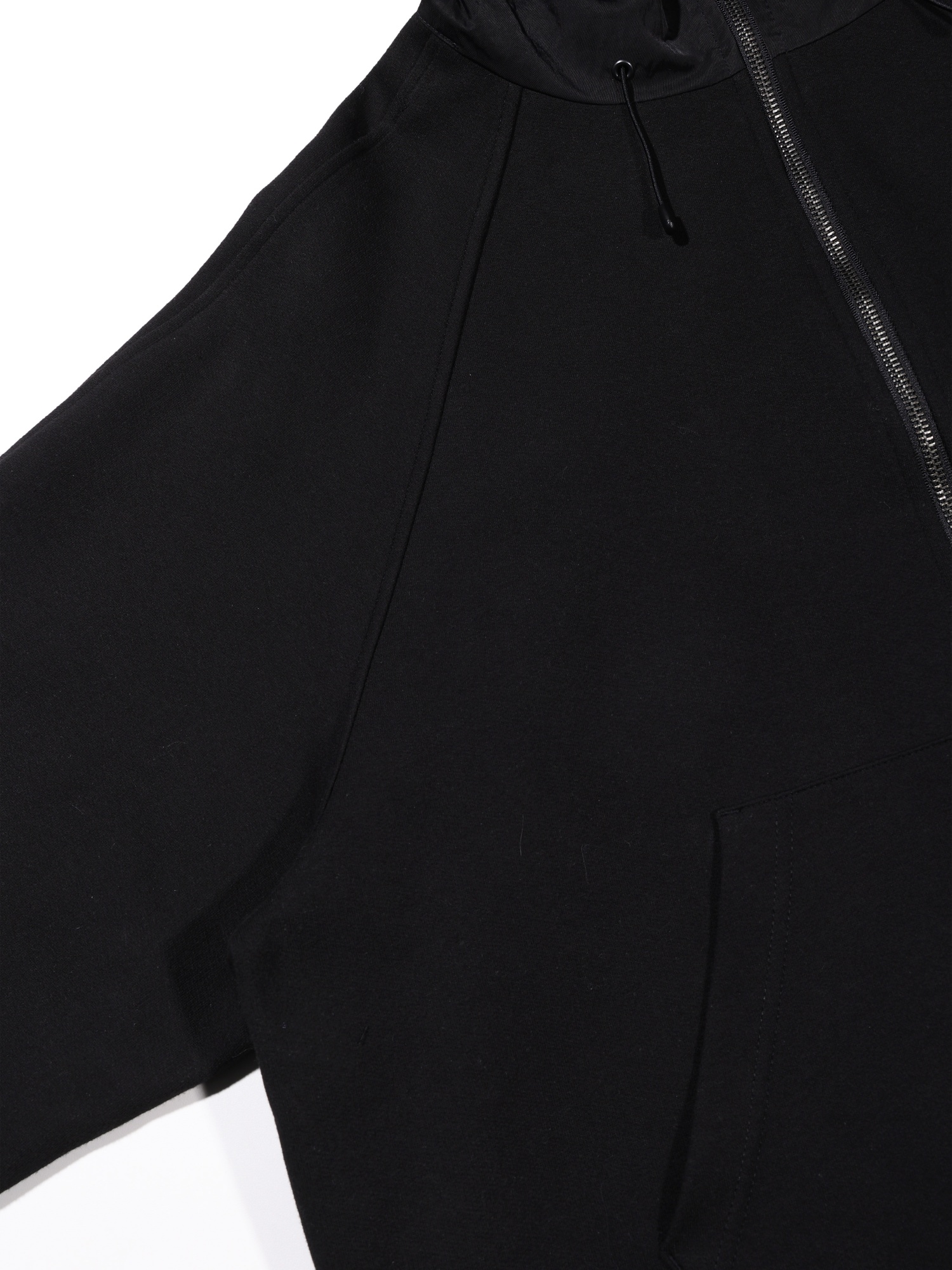 Jersey Set Layerd Parka (Black)
