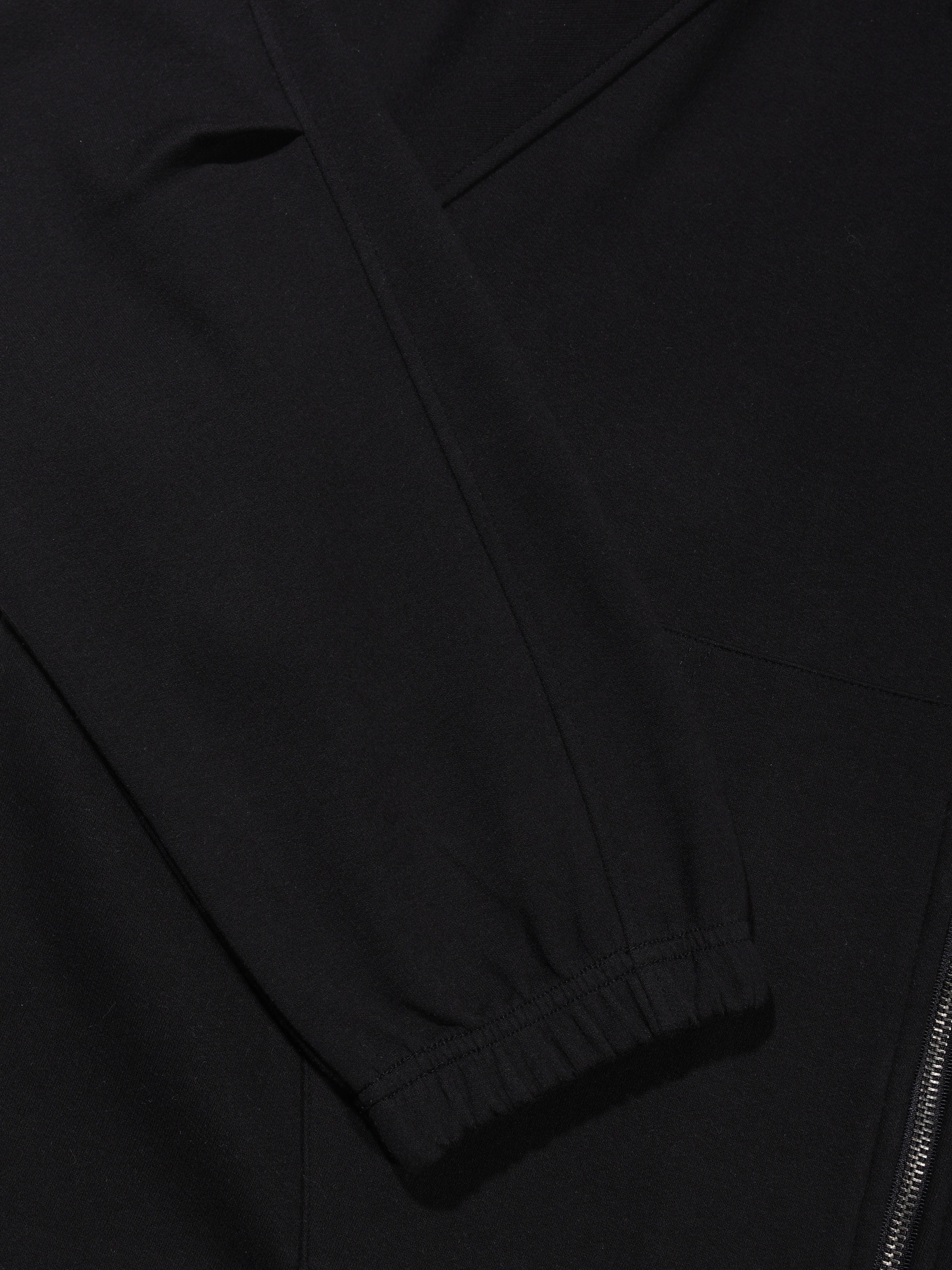 Jersey Set Layerd Parka (Black)