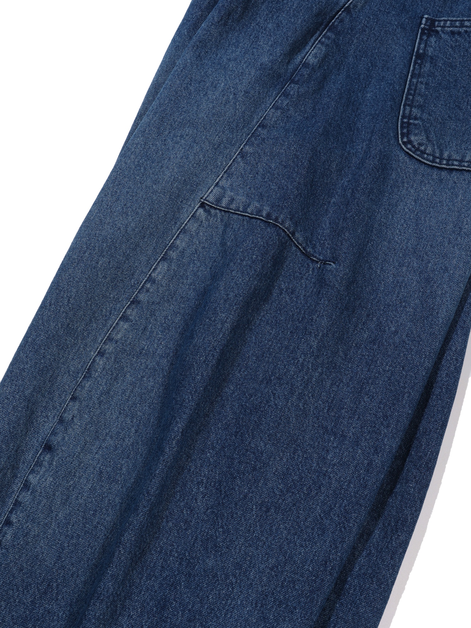 Twist Denim Pants (Blue)