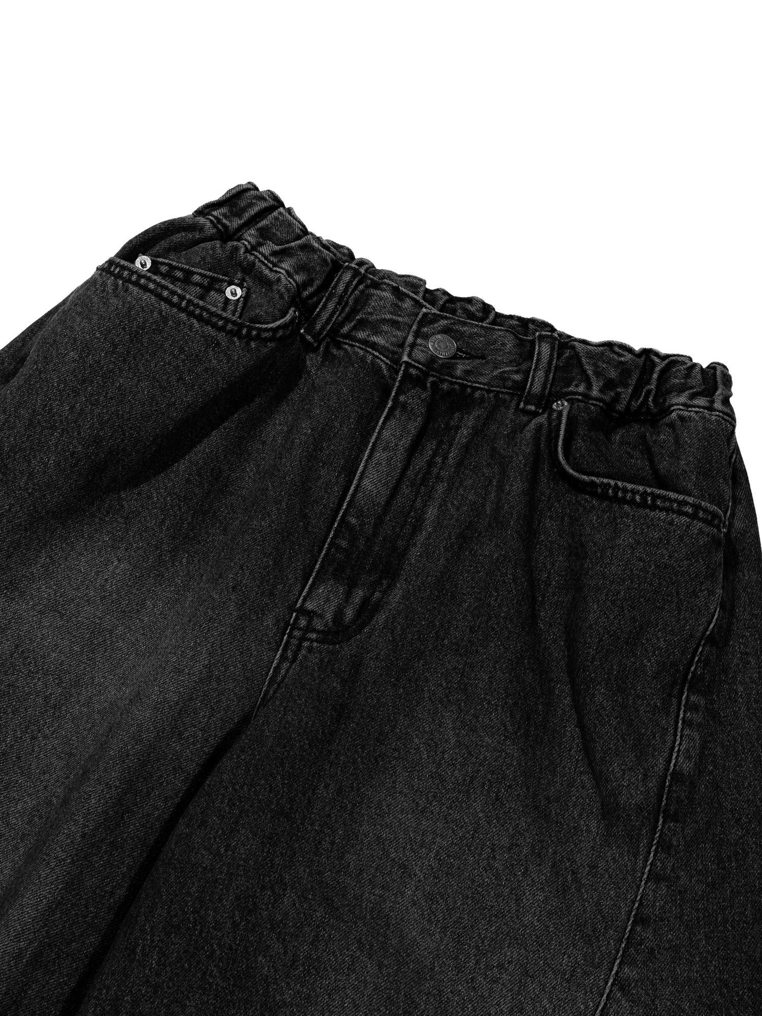 Twist Denim Pants (Black)