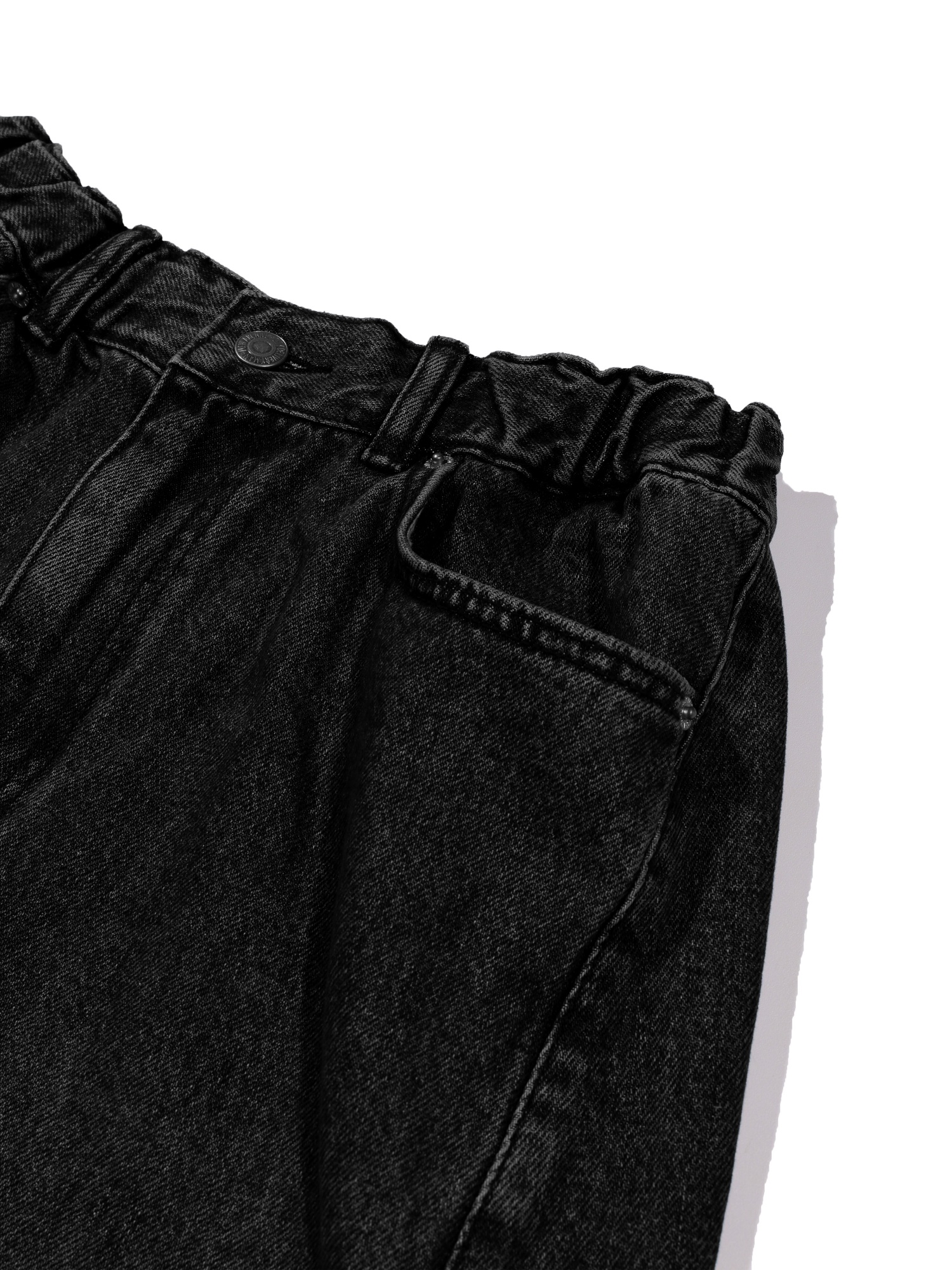 Twist Denim Pants (Black)