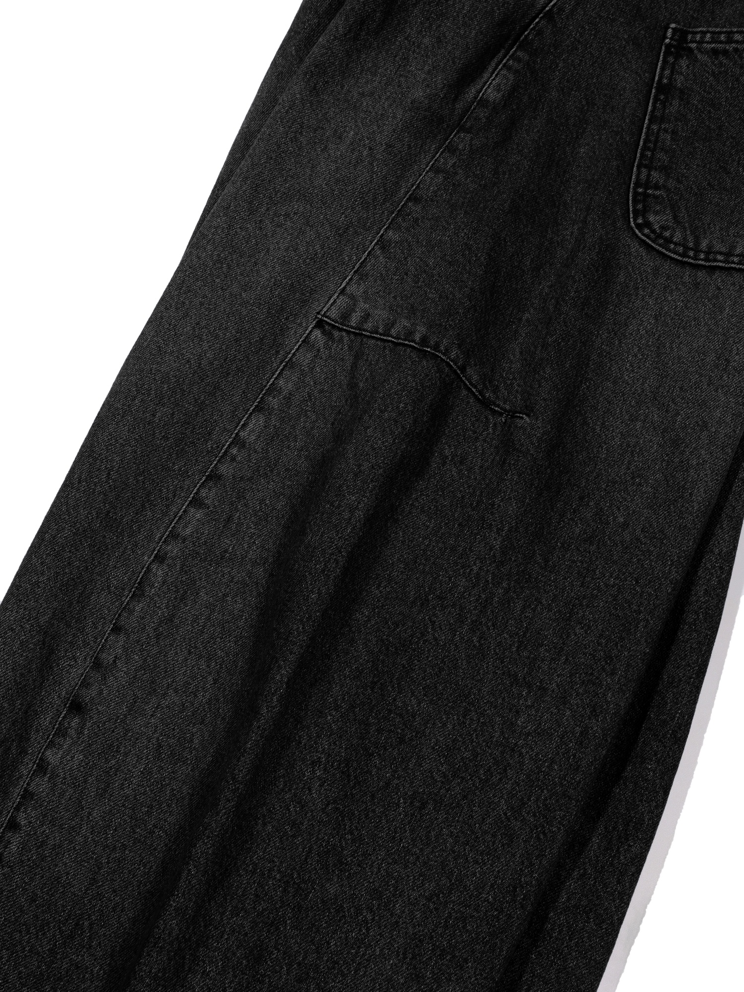 Twist Denim Pants (Black)