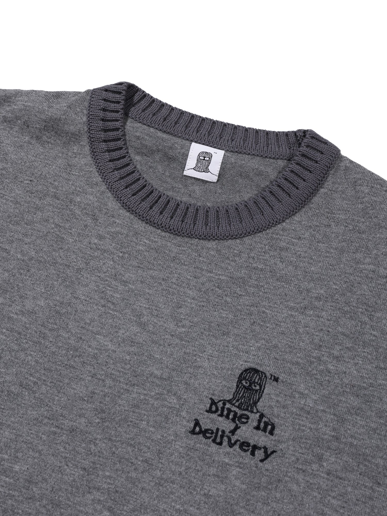 Dine-in Delivery Half Knit (Charcoal)