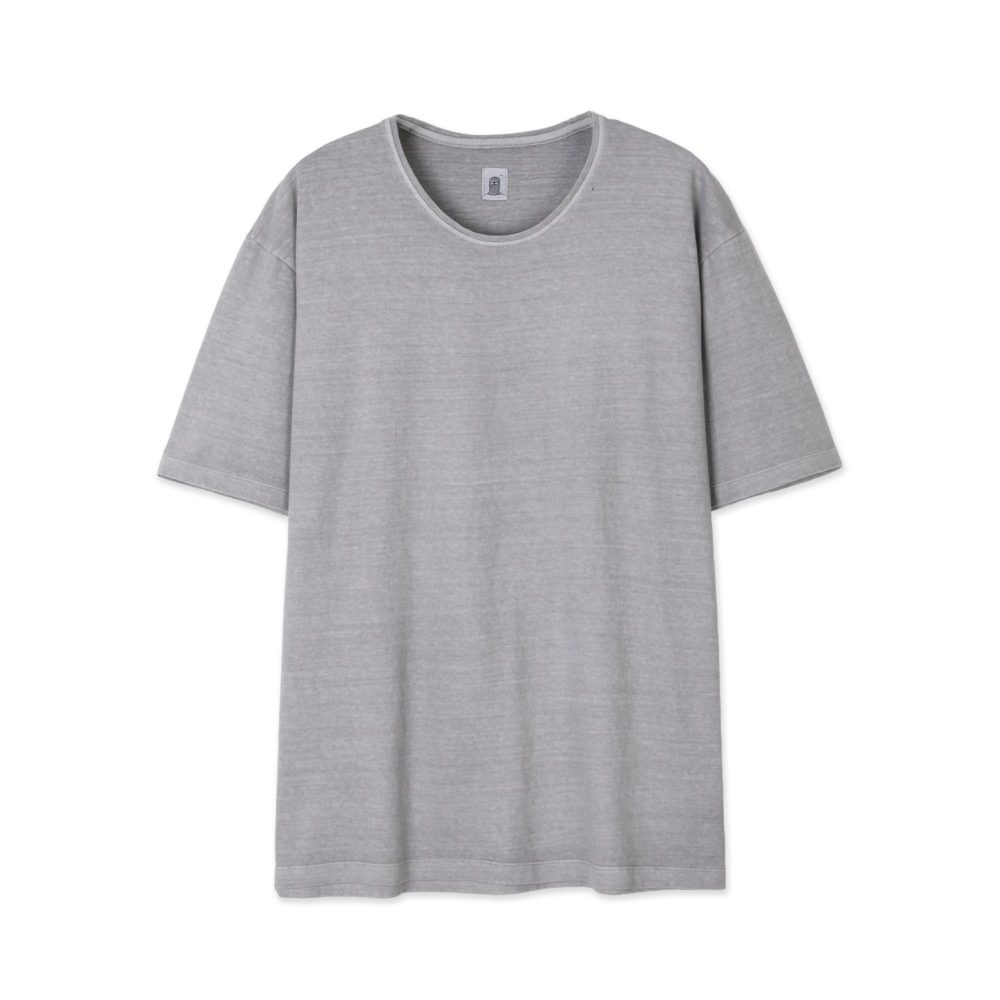 Dyed U-neck Half Sleeve (Grey)