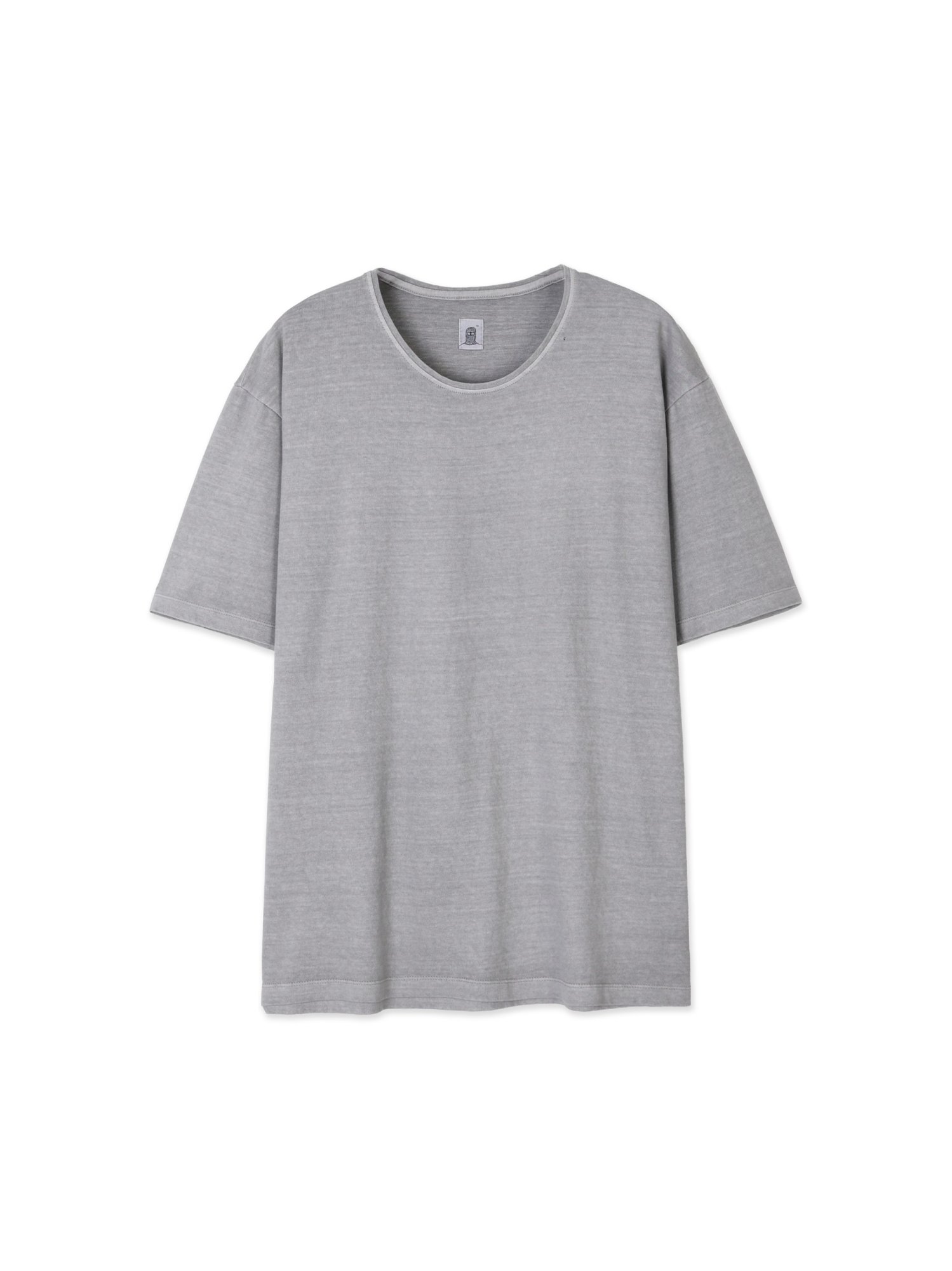 Dyed U-neck Half Sleeve (Grey)