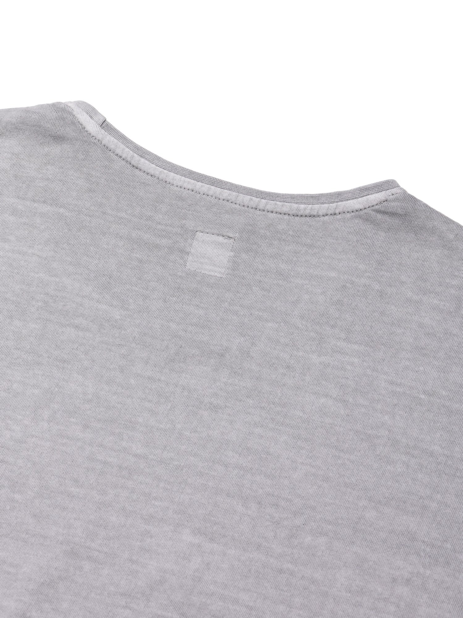 Dyed U-neck Half Sleeve (Grey)
