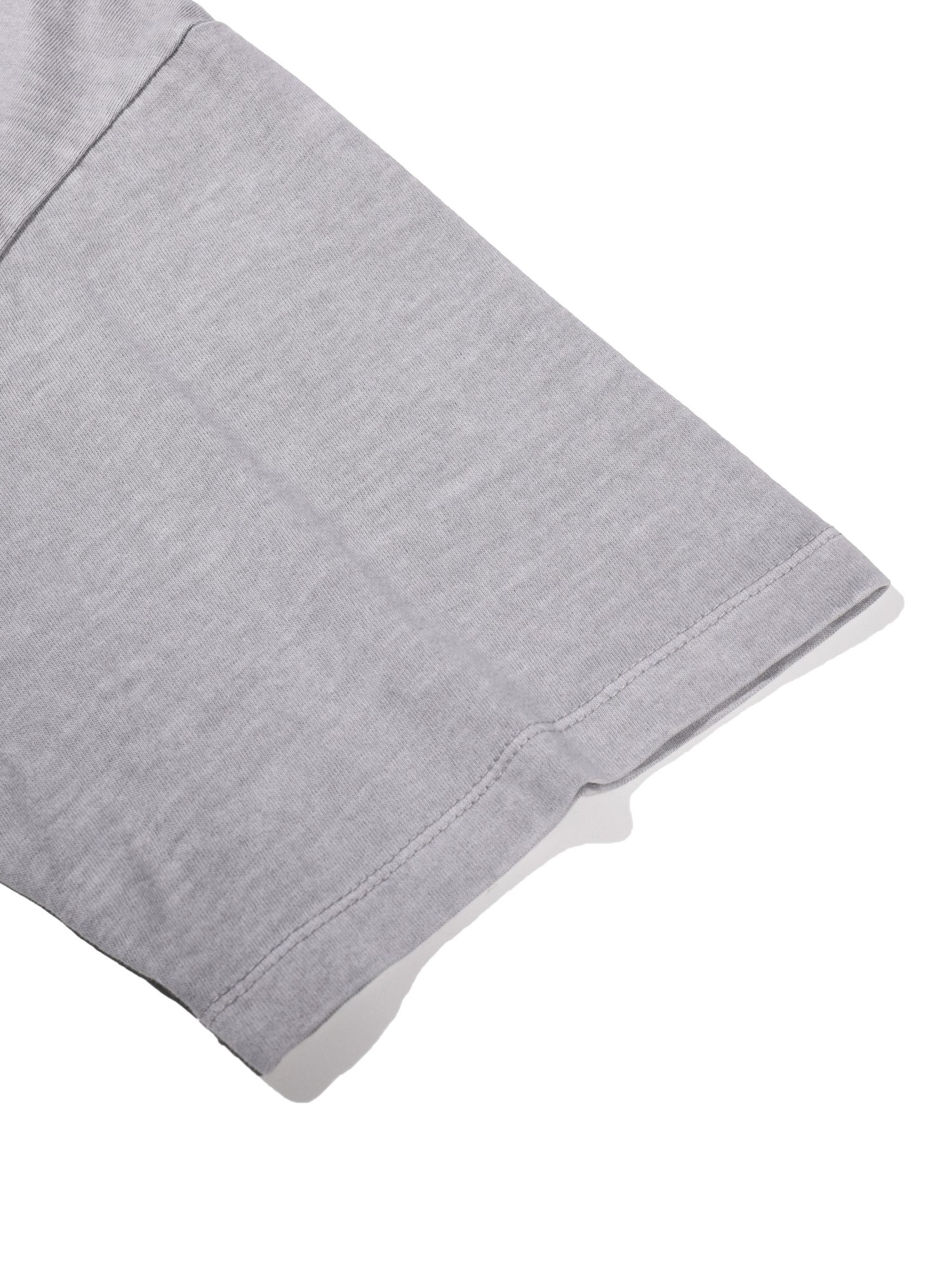 Dyed U-neck Half Sleeve (Grey)