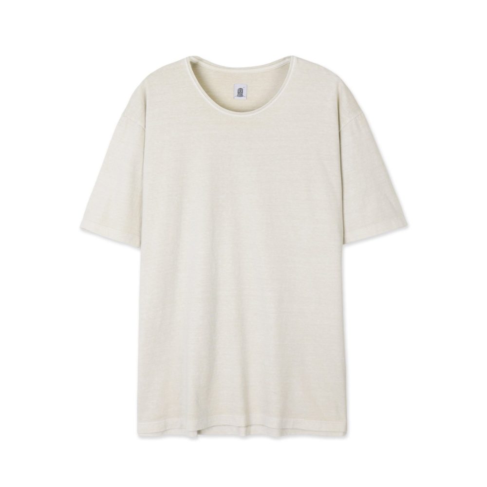 Dyed U-neck Half Sleeve (Beige)