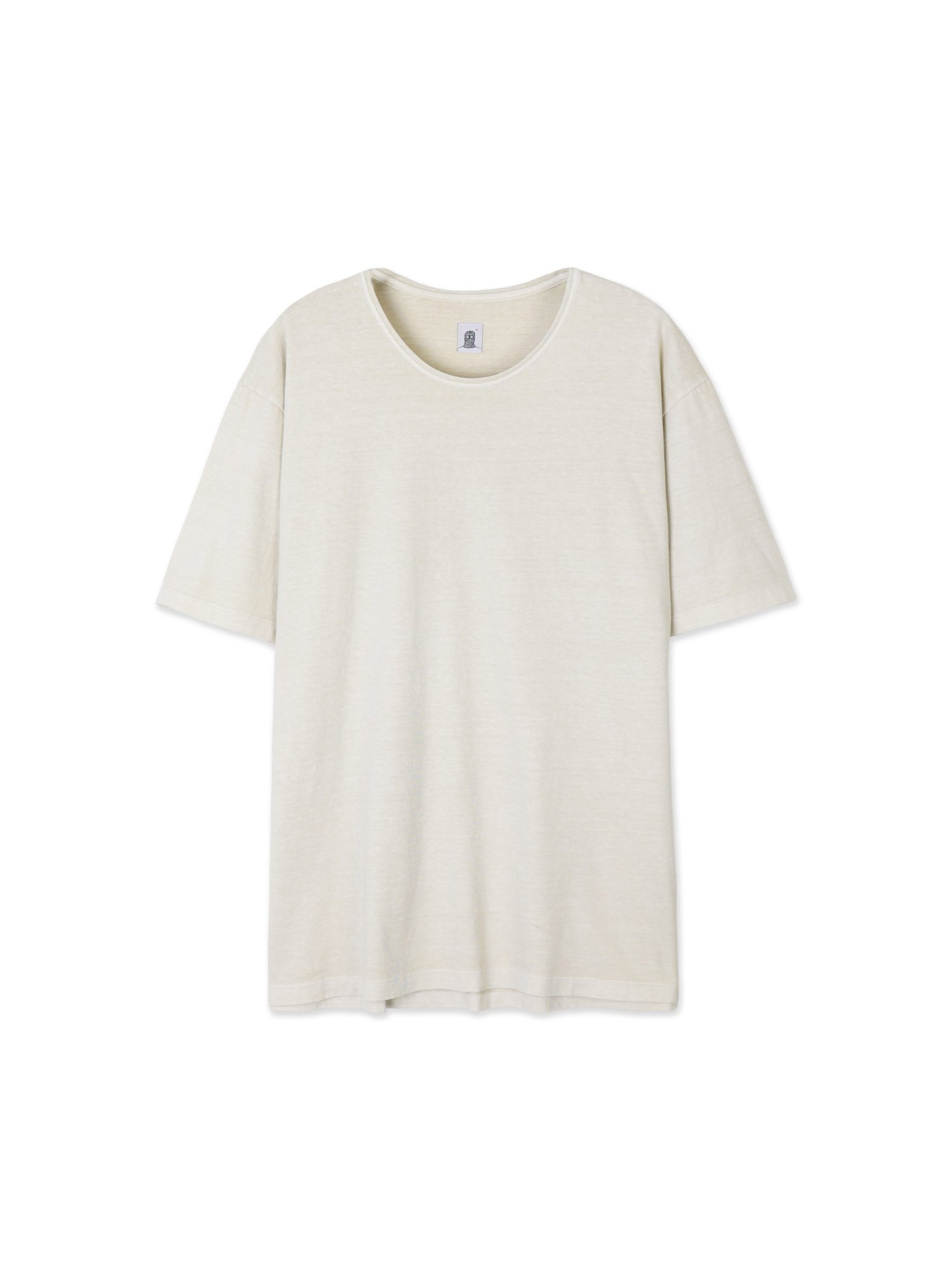 Dyed U-neck Half Sleeve (Beige)