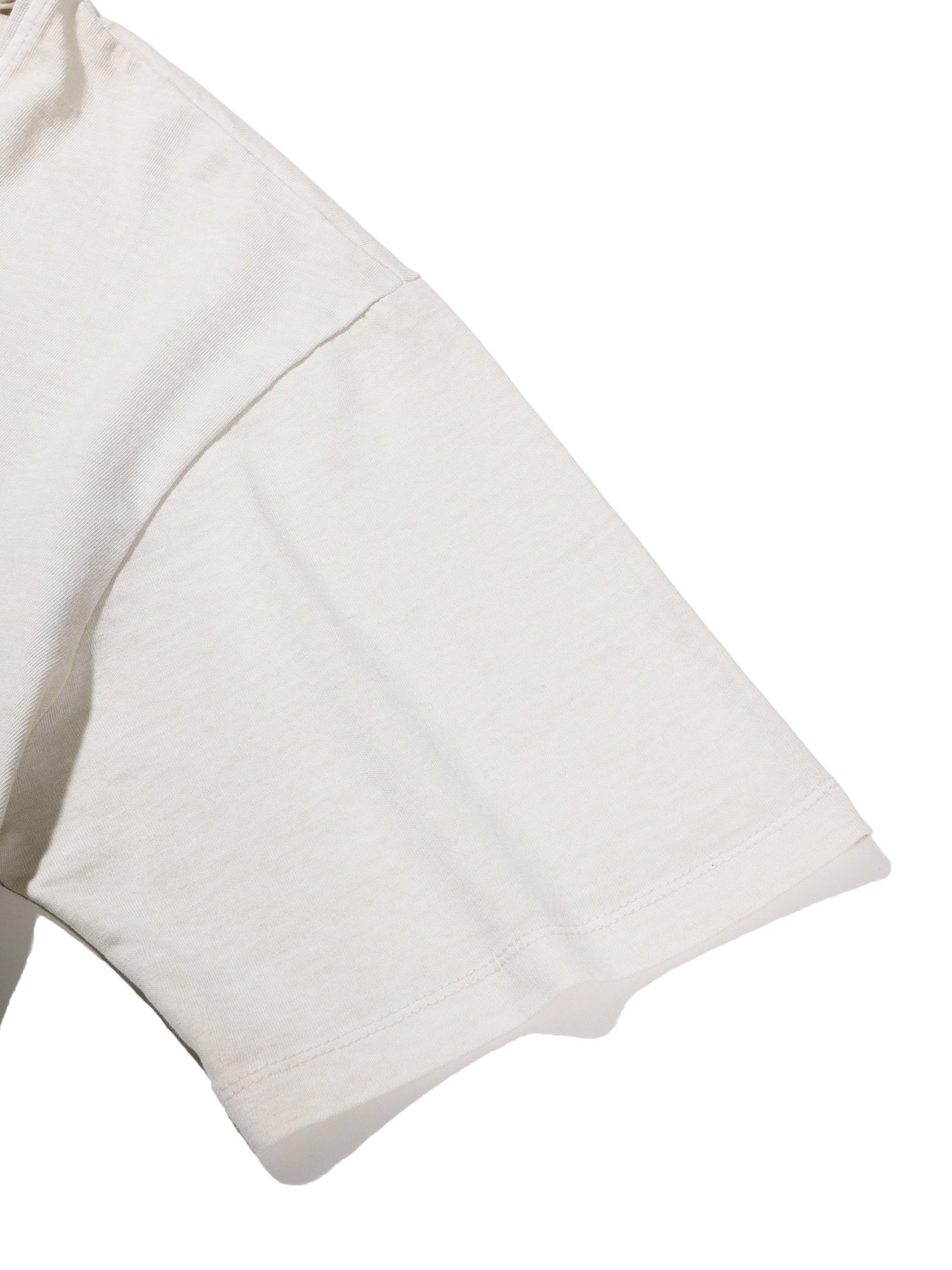 Dyed U-neck Half Sleeve (Beige)