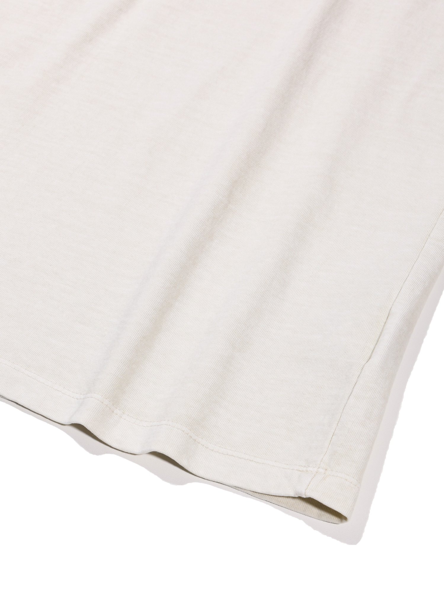 Dyed U-neck Half Sleeve (Beige)
