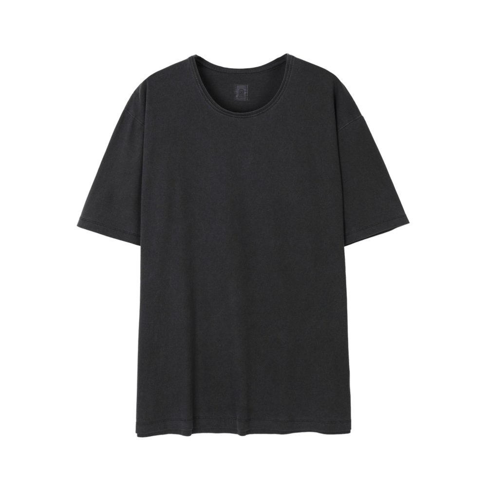 Dyed U-neck Half Sleeve (Charcoal)