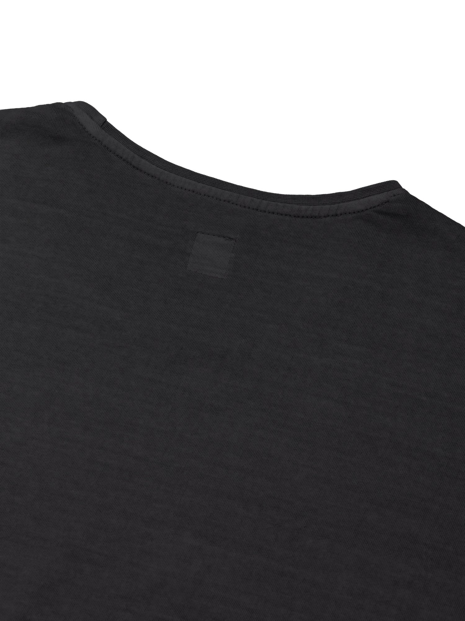 Dyed U-neck Half Sleeve (Charcoal)