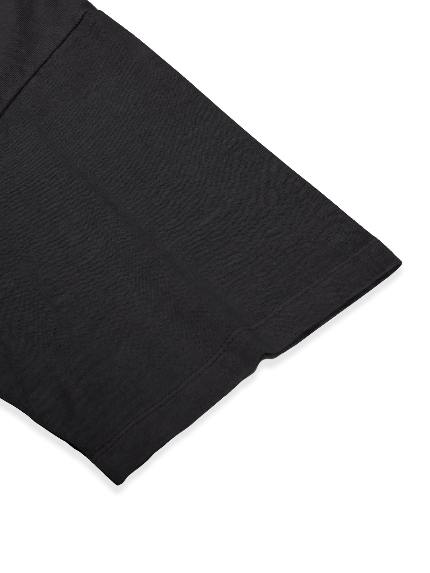 Dyed U-neck Half Sleeve (Charcoal)