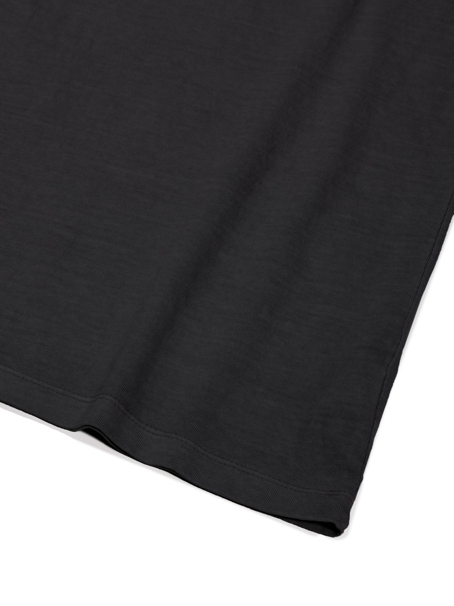 Dyed U-neck Half Sleeve (Charcoal)