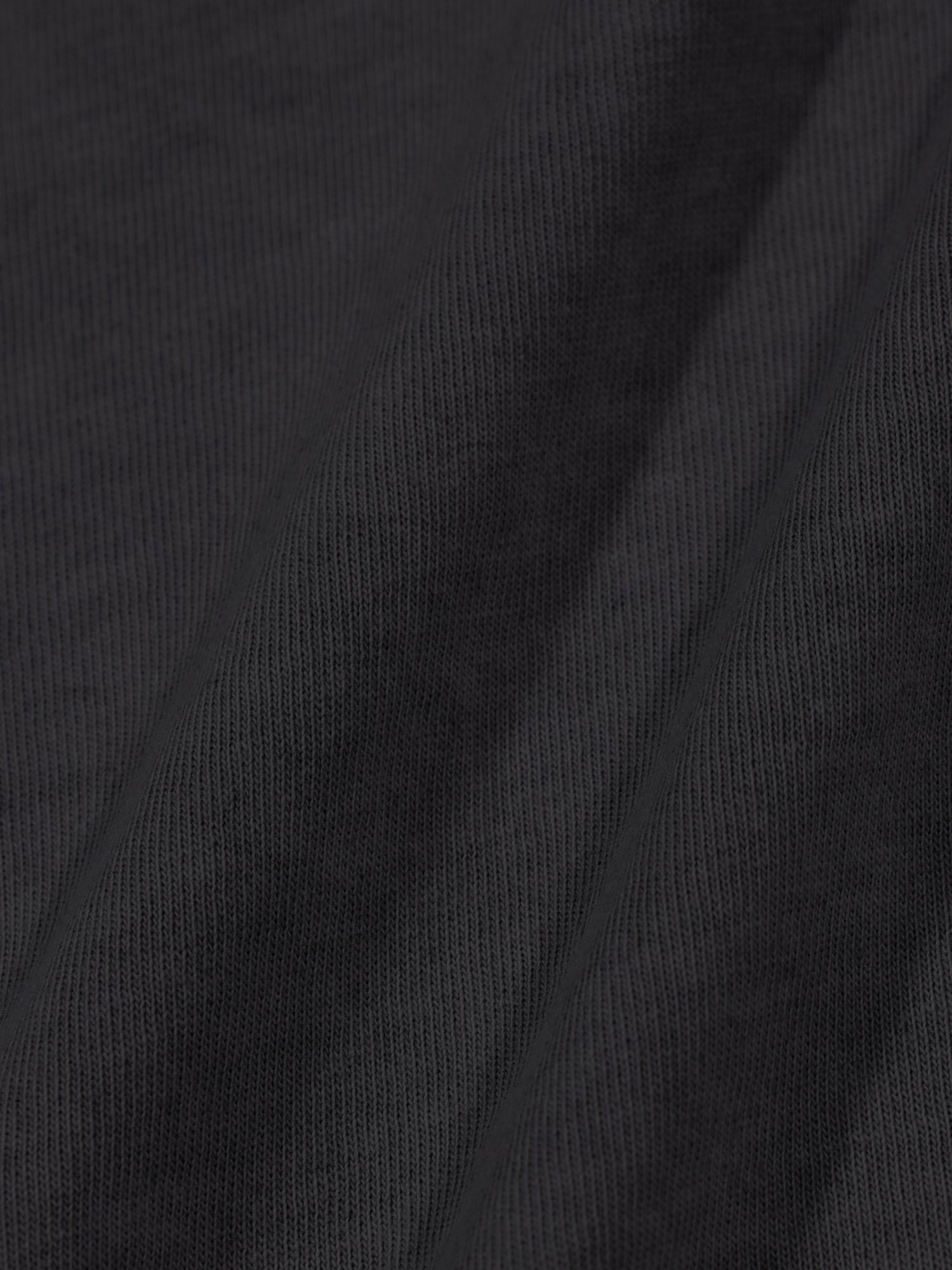 Dyed U-neck Half Sleeve (Charcoal)