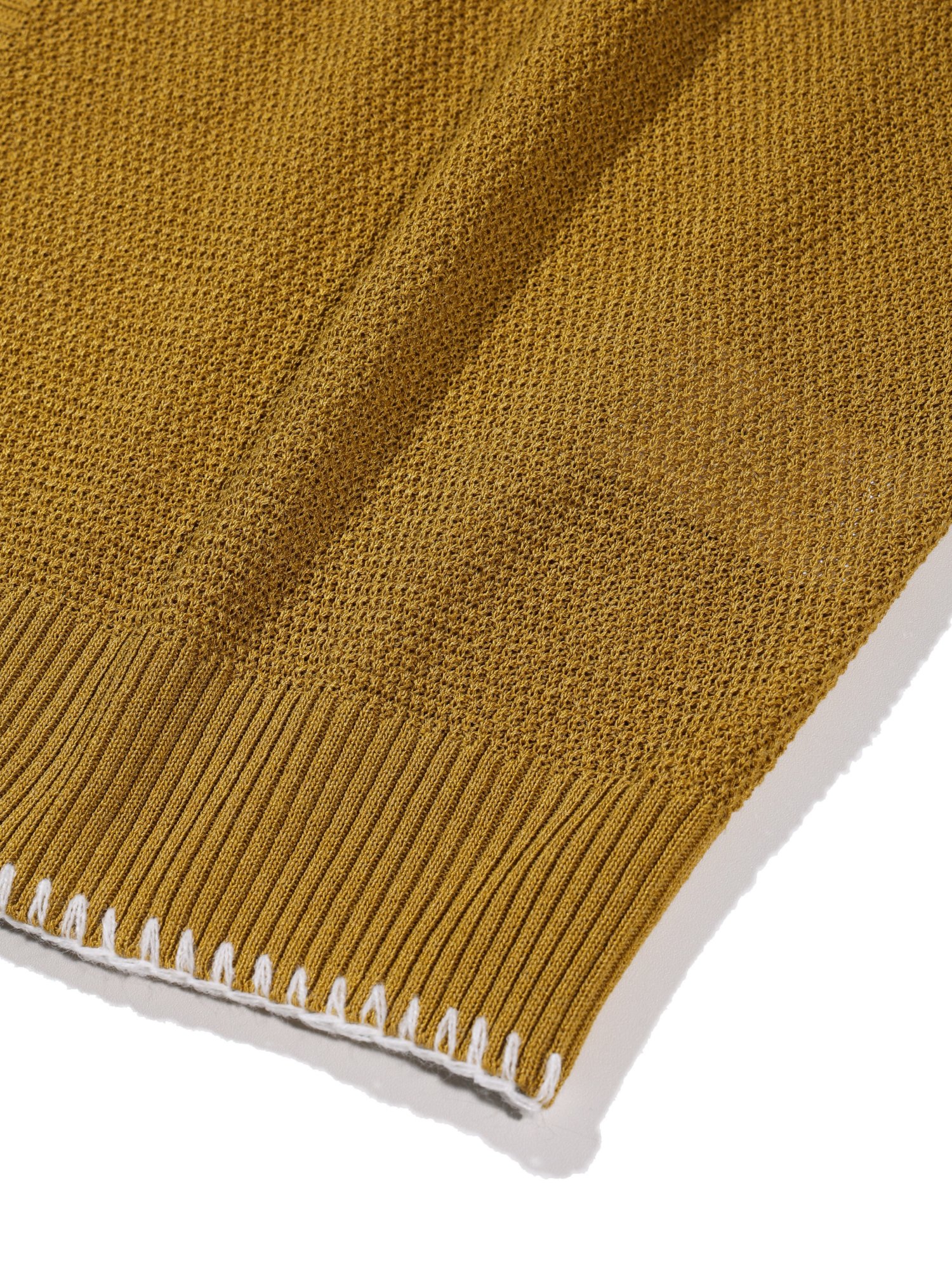 Linen Needle-work Cardigan (Yellow)