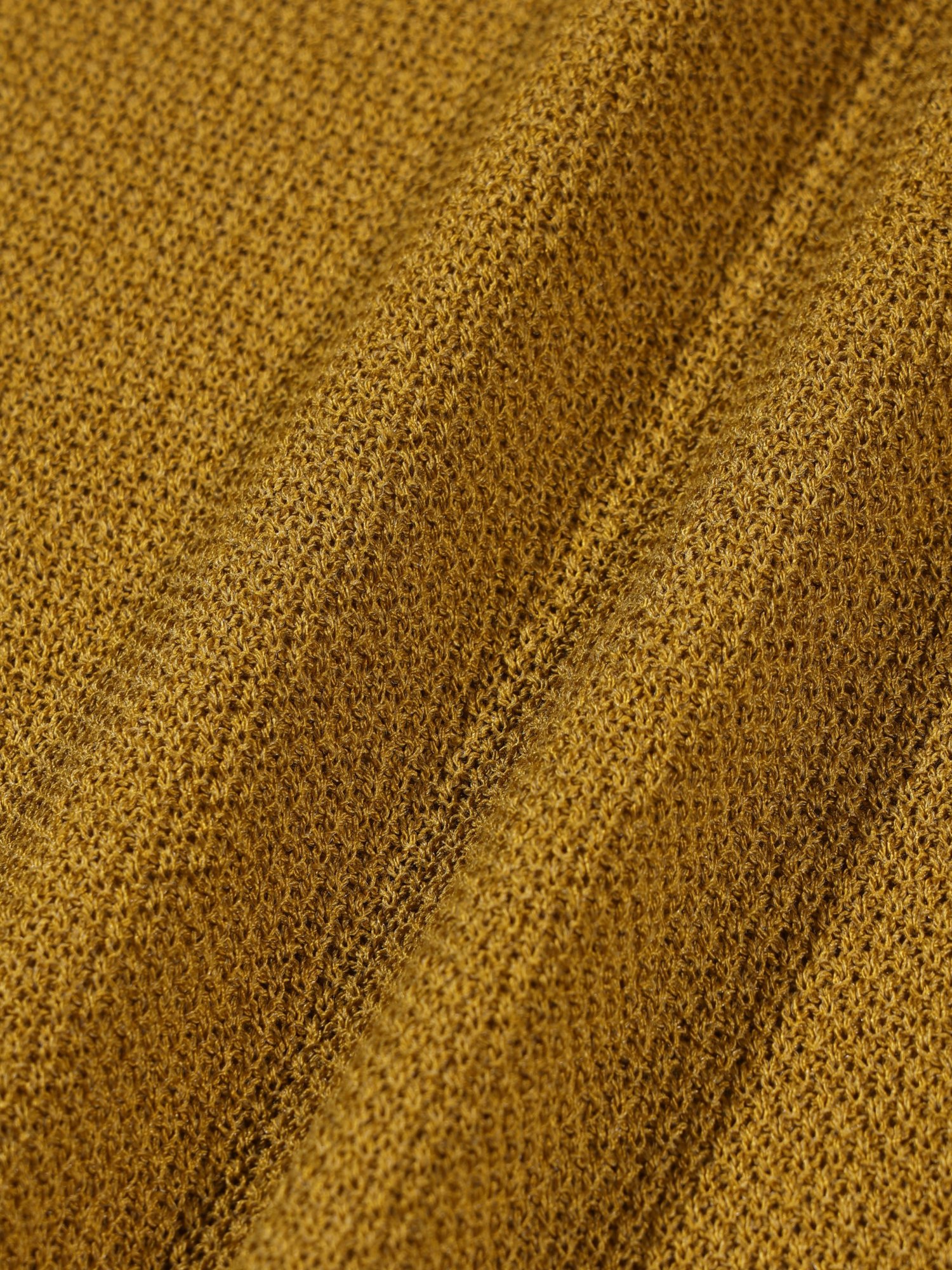 Linen Needle-work Cardigan (Yellow)