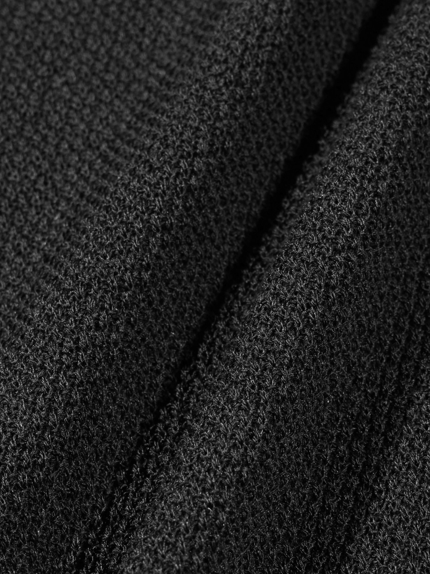 Linen Needle-work Cardigan (Charcoal)