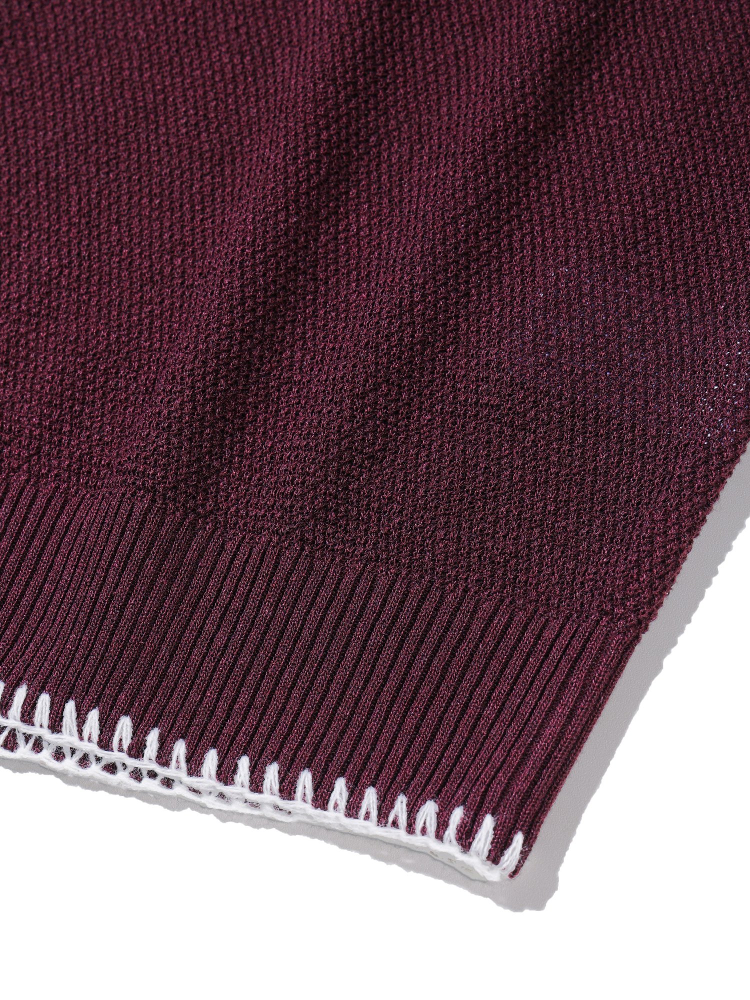 Linen Needle-work Cardigan (Purple)