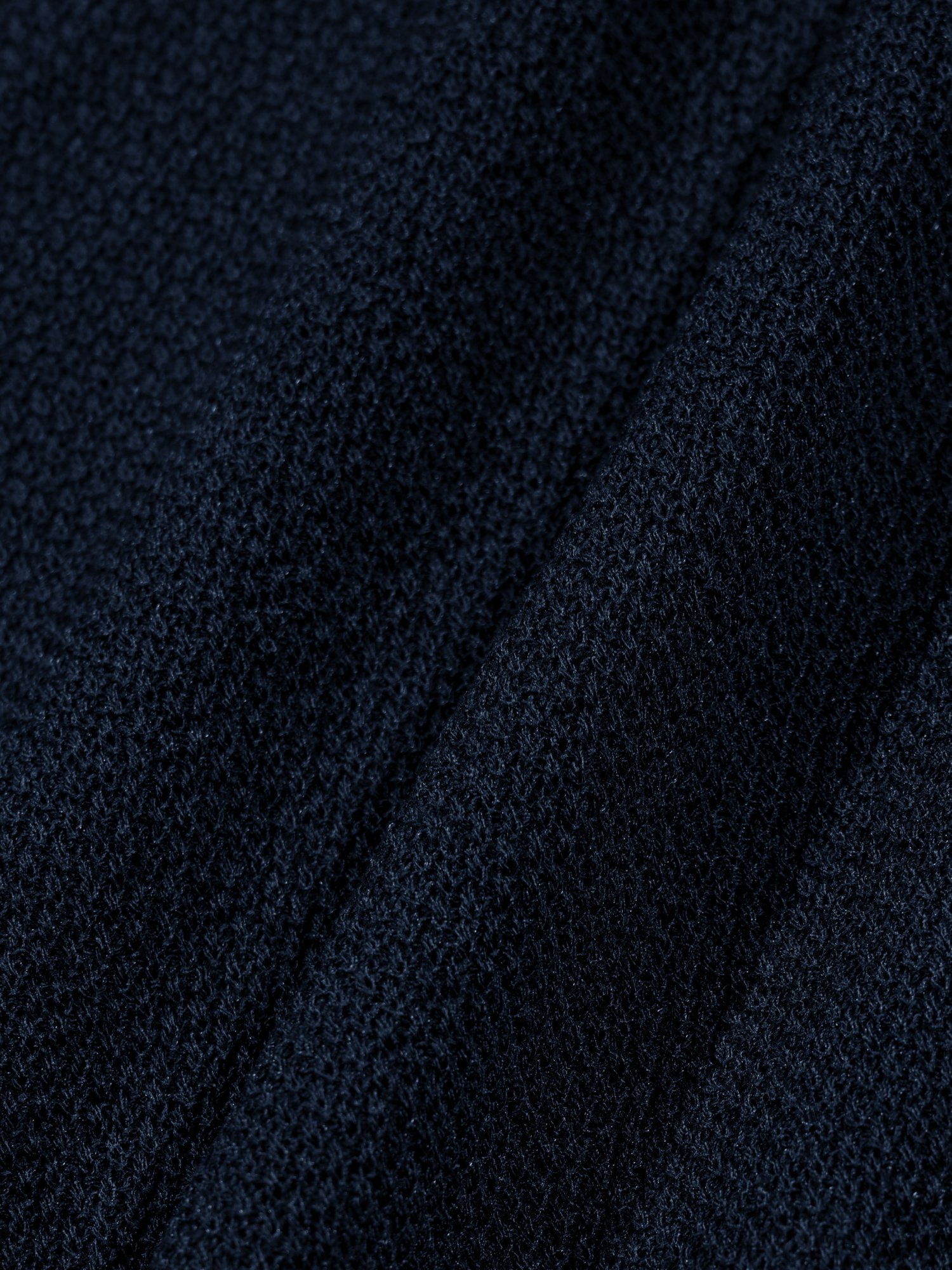 Linen Henry Knit Pull-over (Navy)