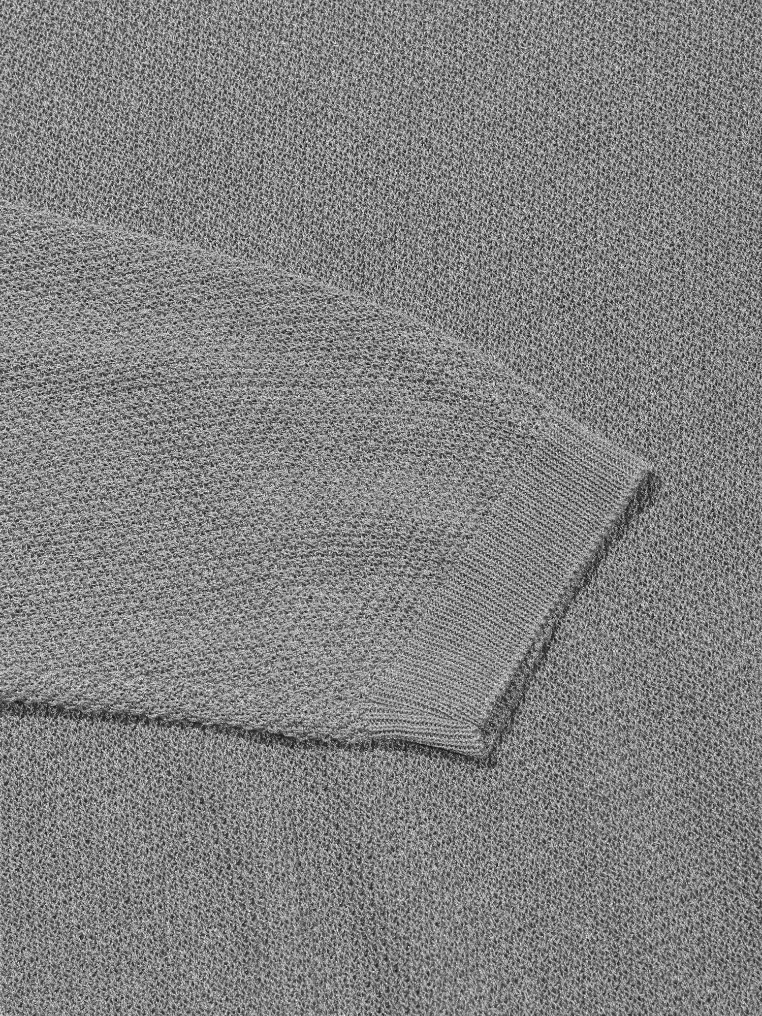 Linen Henry Knit Pull-over (Melange)