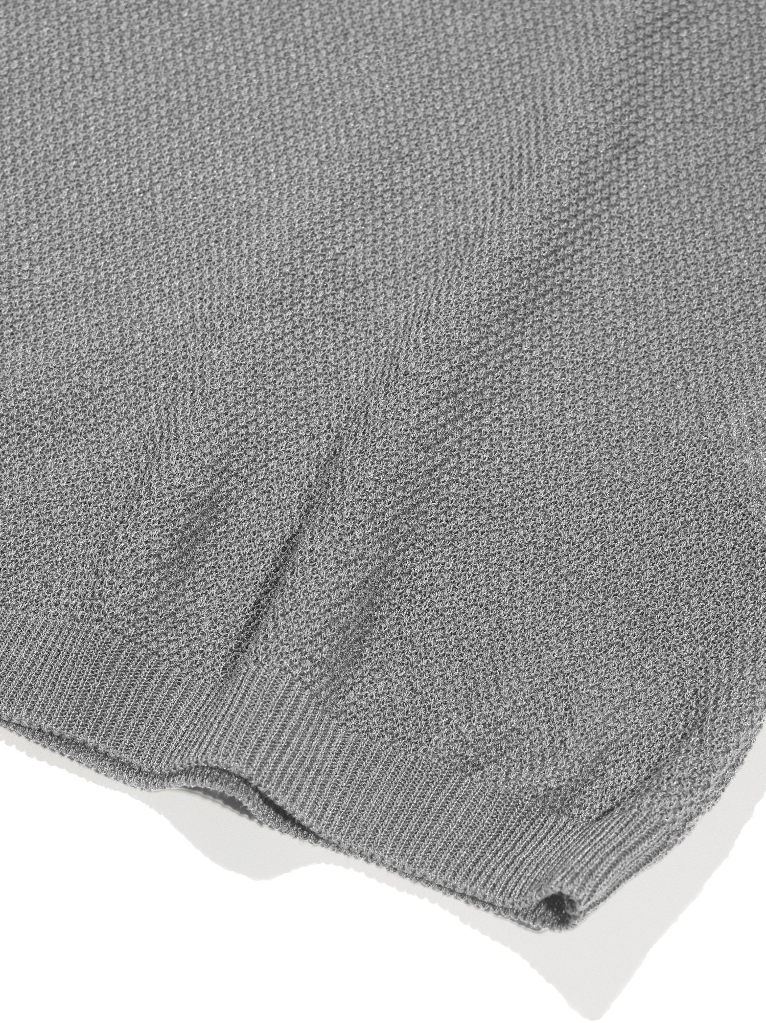 Linen Henry Knit Pull-over (Melange)