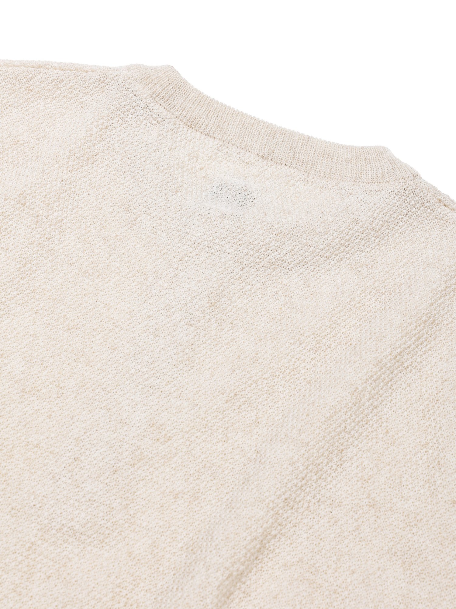 Linen Henry Knit Pull-over (Oatmeal)