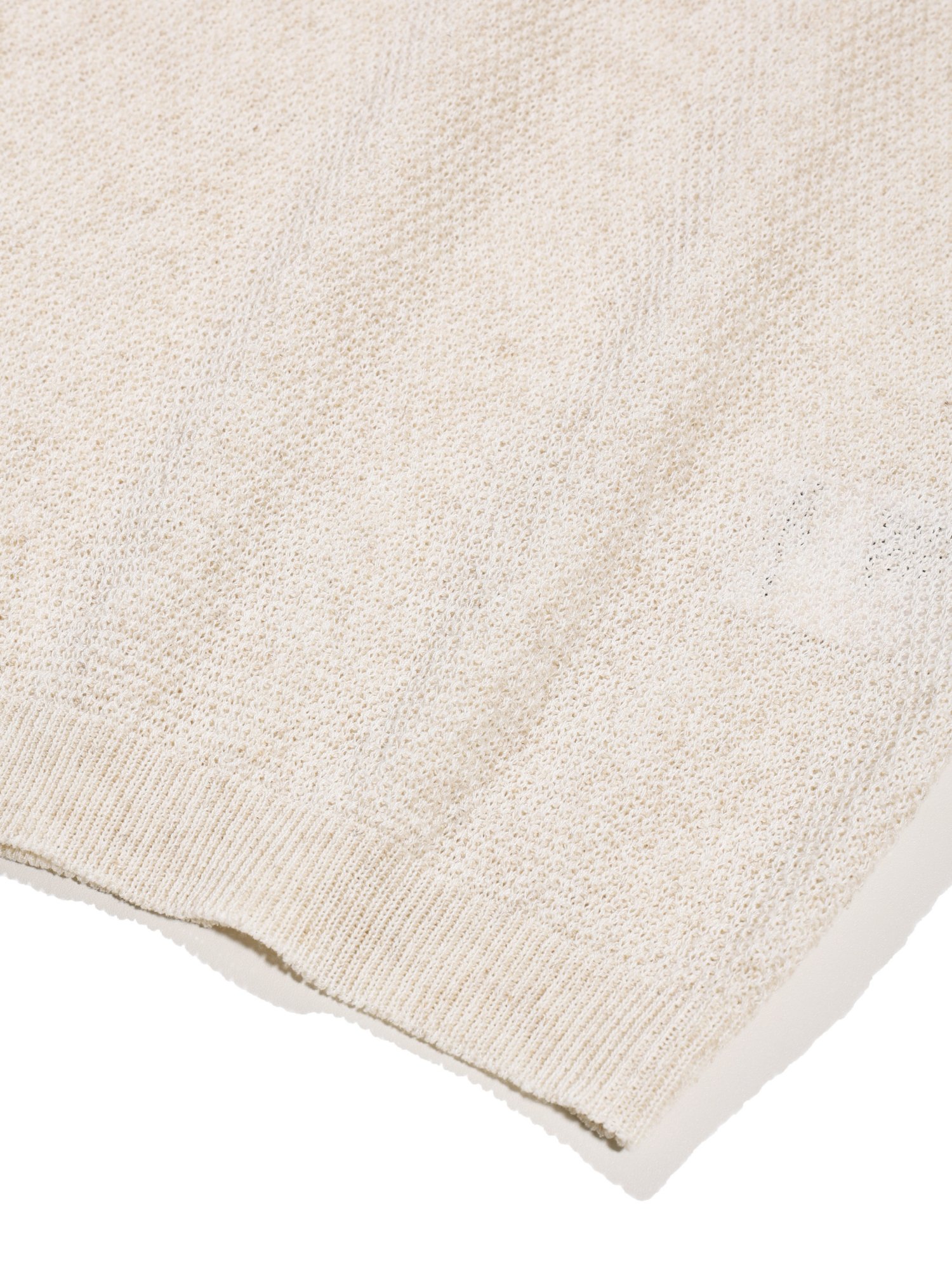 Linen Henry Knit Pull-over (Oatmeal)