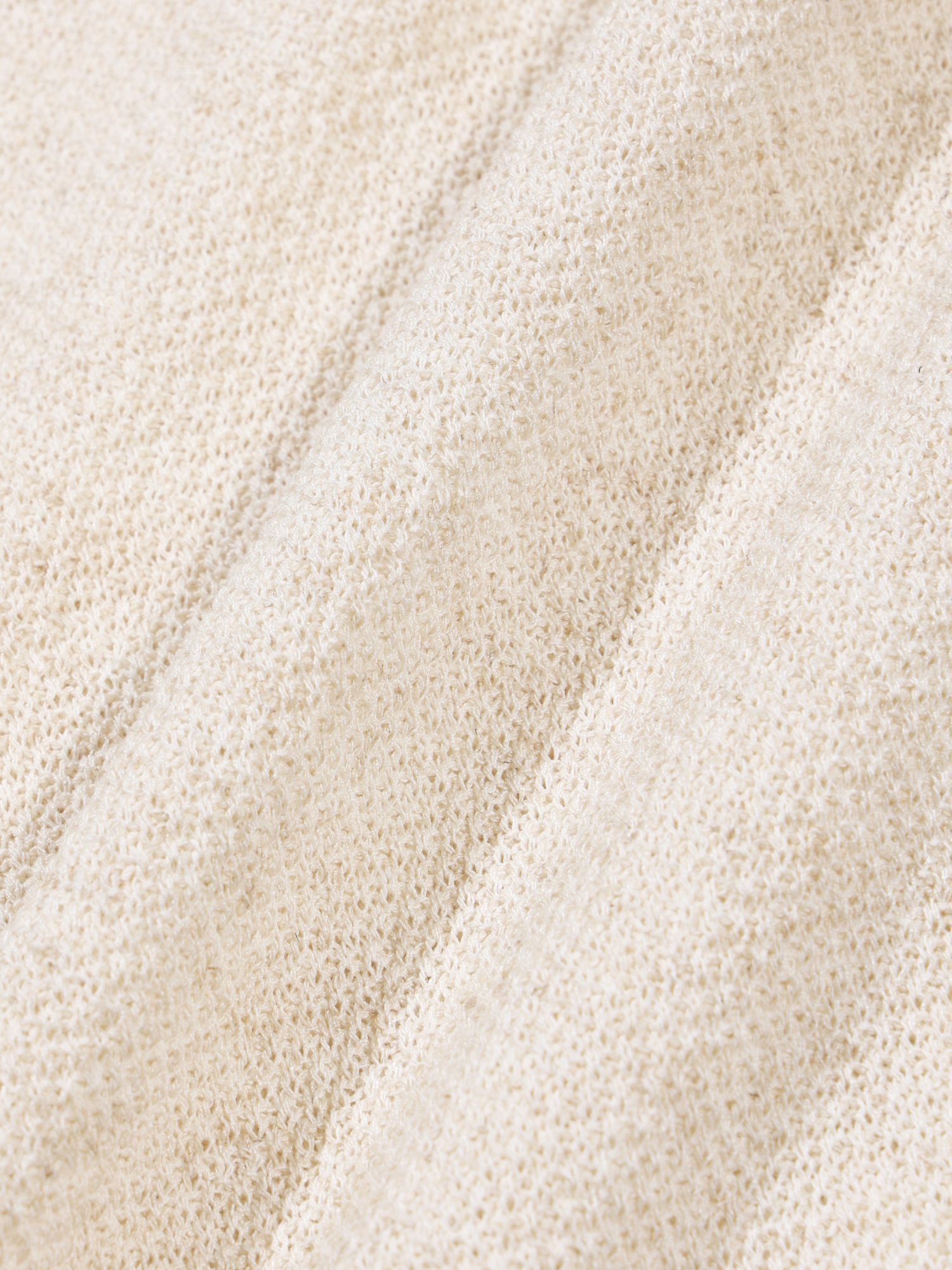 Linen Henry Knit Pull-over (Oatmeal)