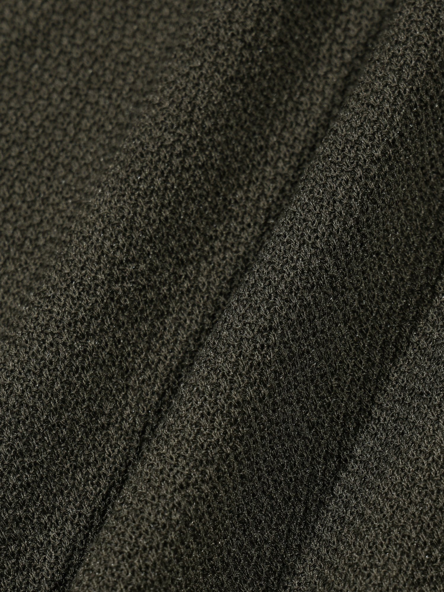 Linen Henry Knit Pull-over (Khaki)