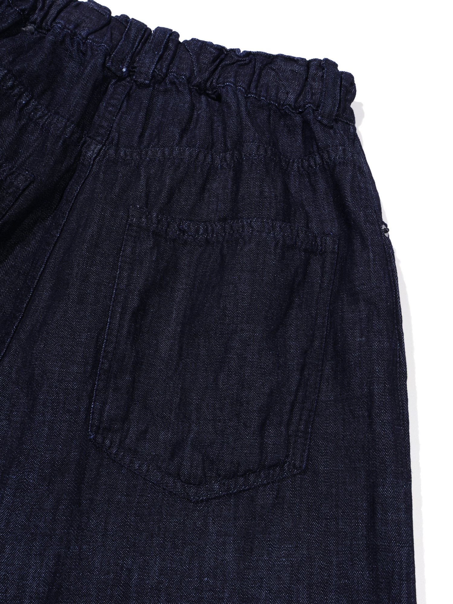 Button-up Linen Denim Pants (Indigo)