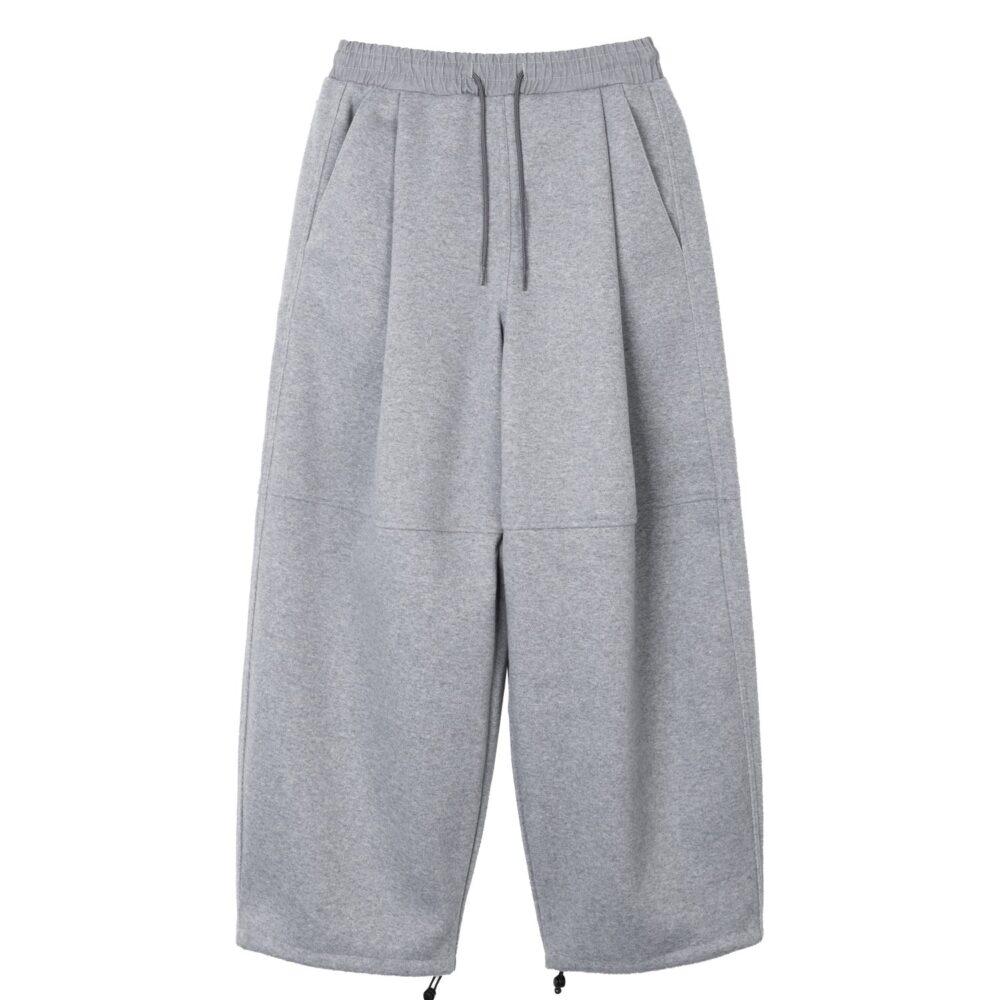 Wool Brushed Daddy Pants (Melange Gray)