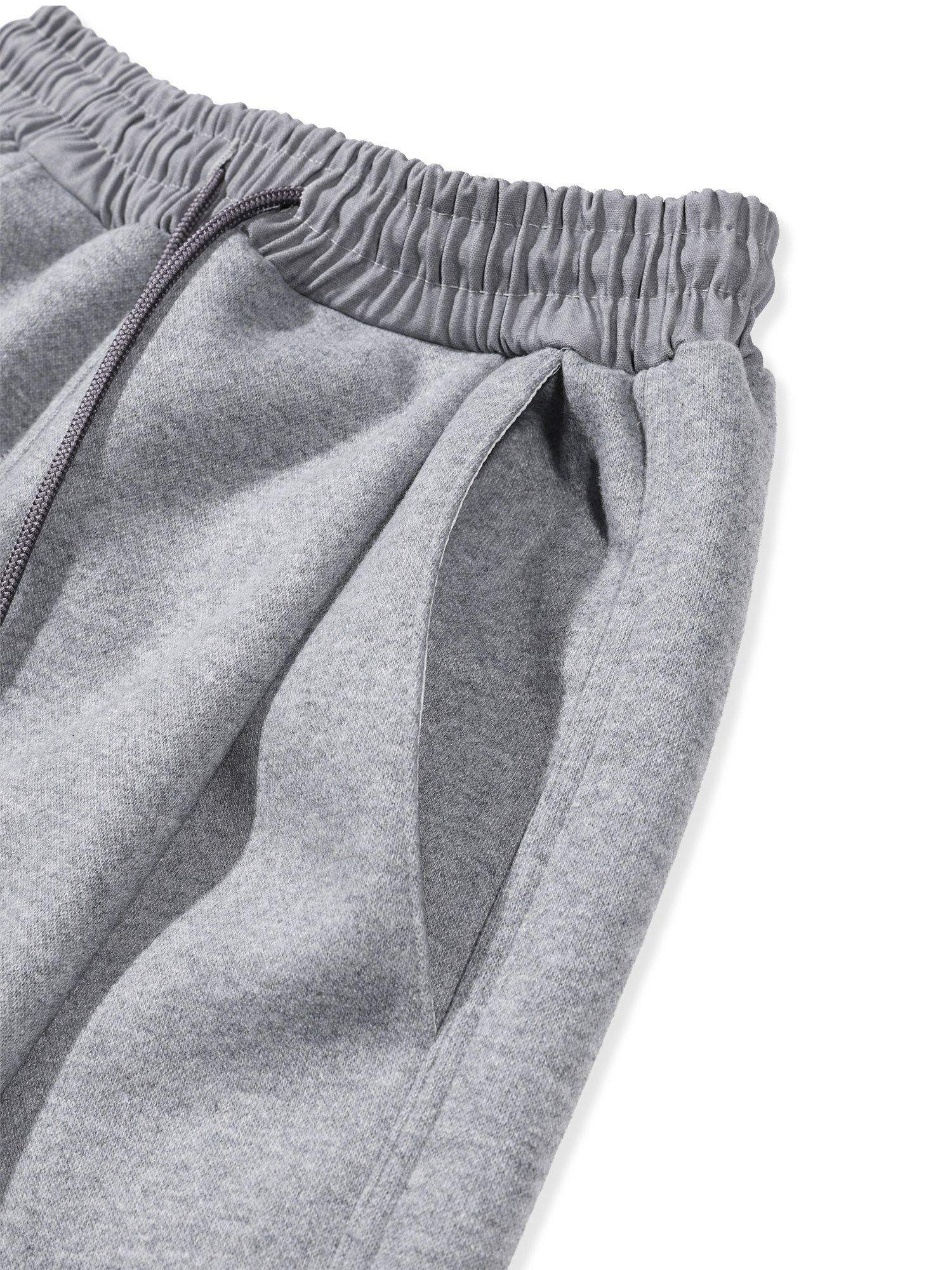 Wool Brushed Daddy Pants (Melange Gray)