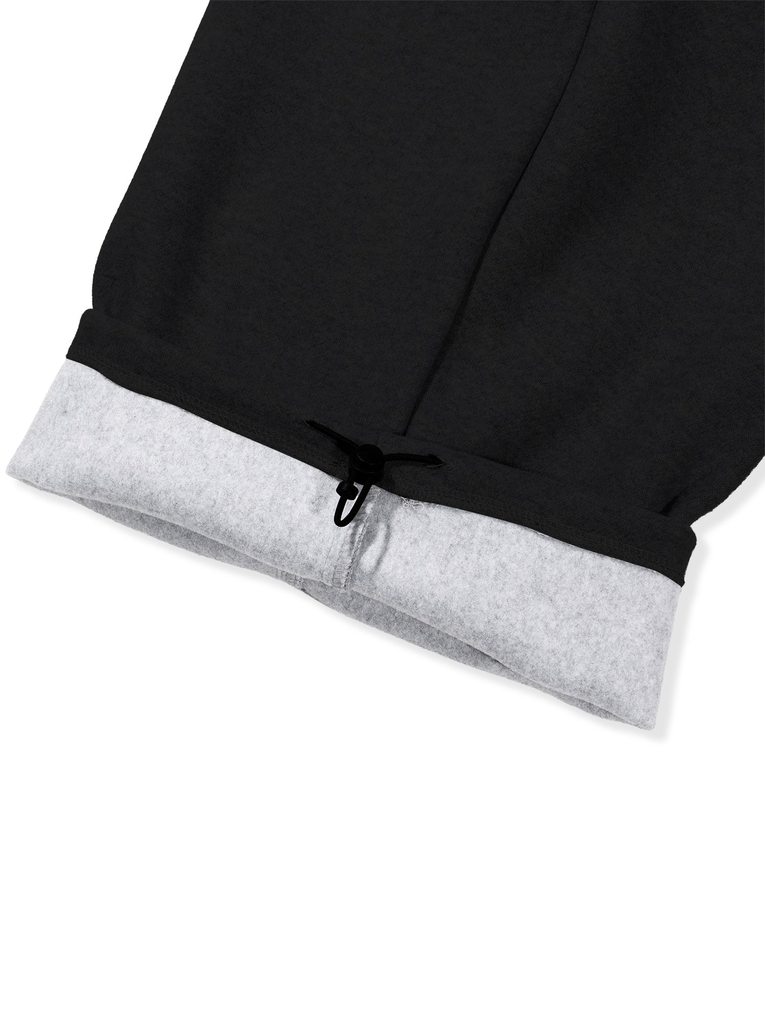 Wool Brushed Daddy Pants (Black)