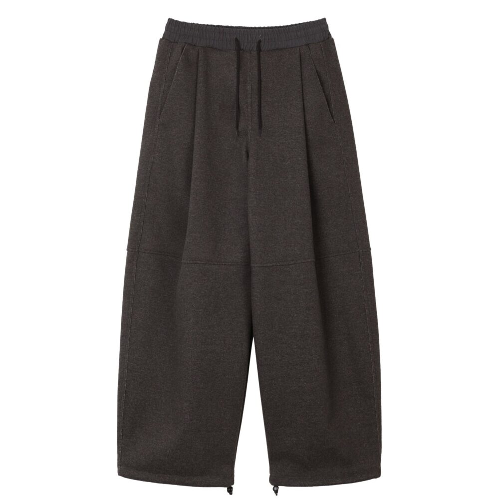 Wool Brushed Daddy Pants (Chacoal)