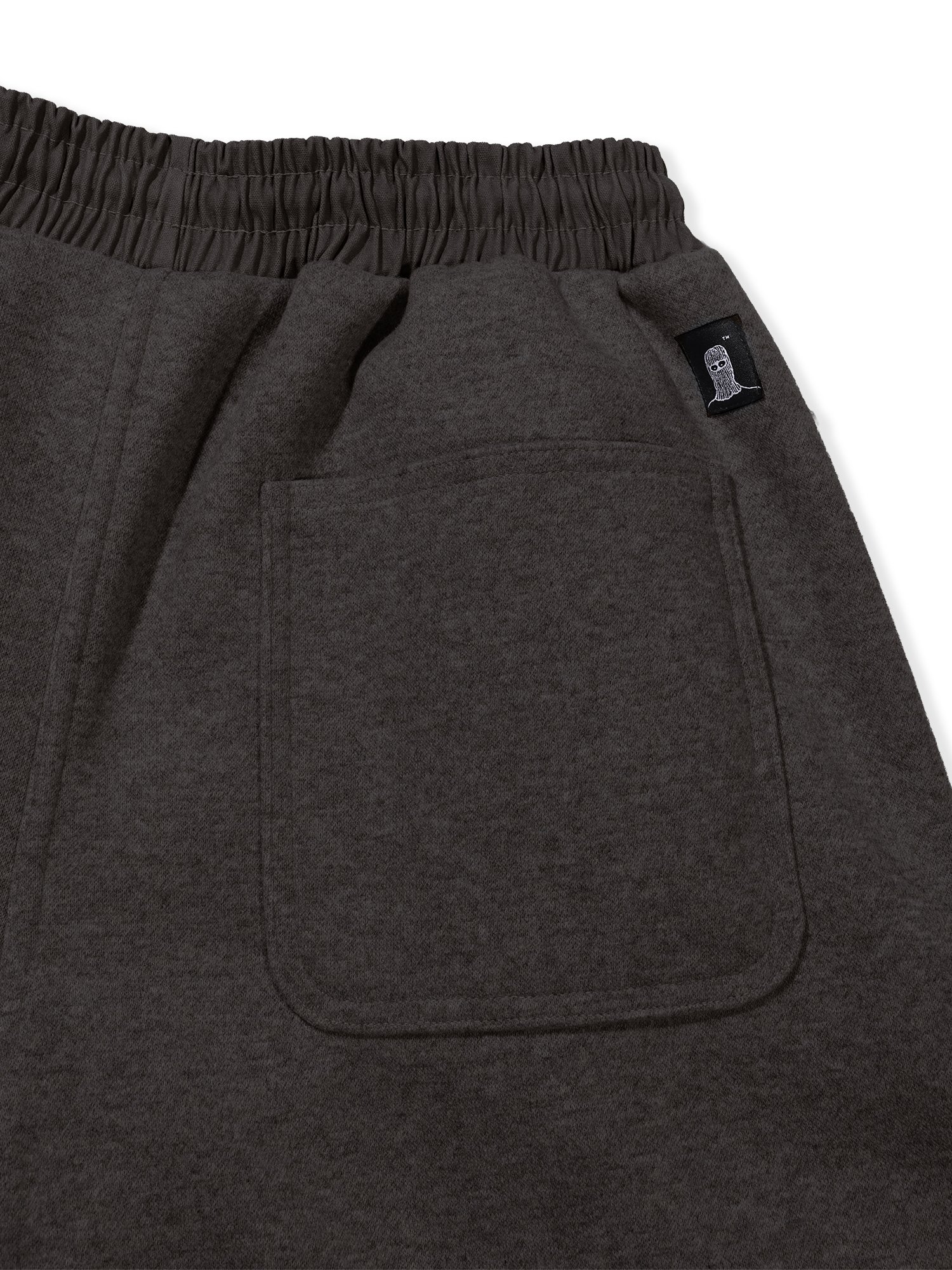 Wool Brushed Daddy Pants (Chacoal)