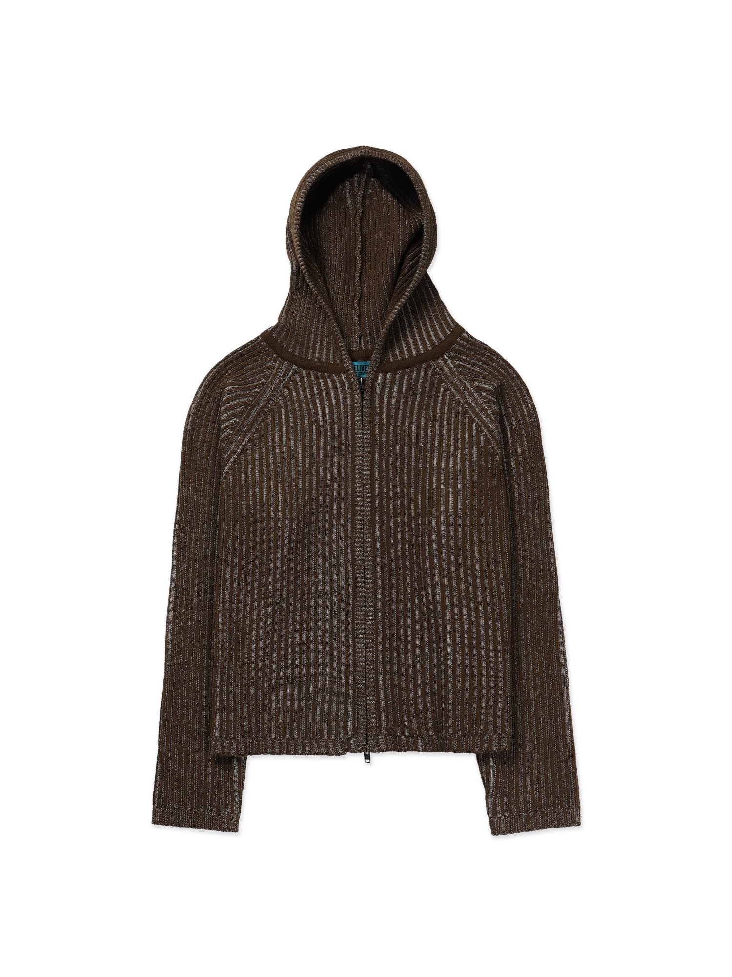 Whale Zip-up Hoodie (Brown)