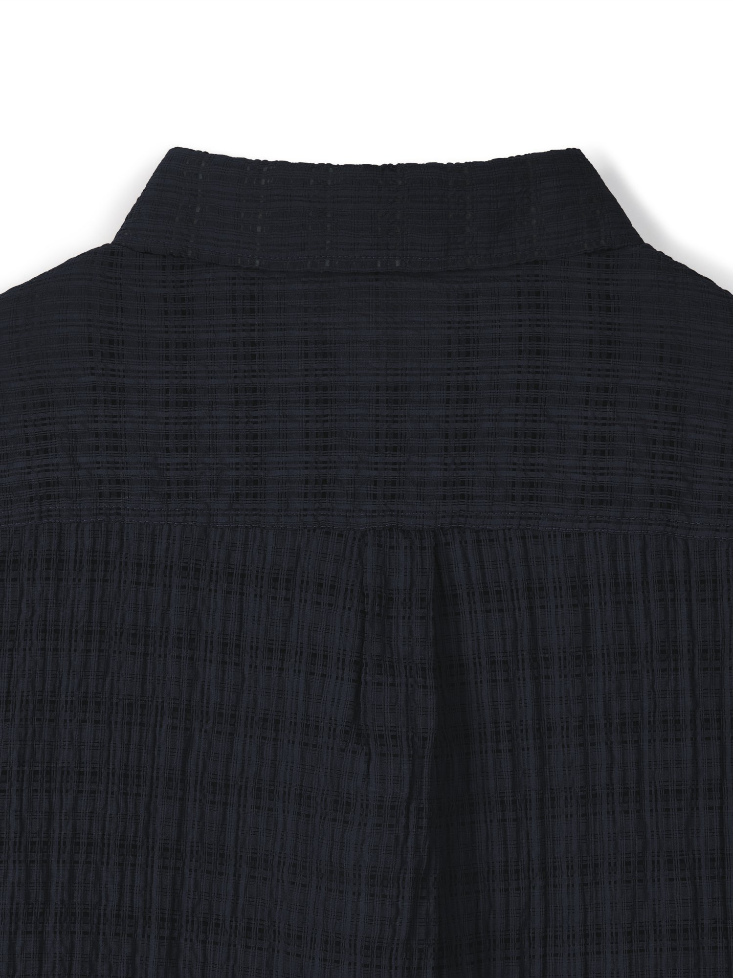 Jacquard Check Shirt (Black)