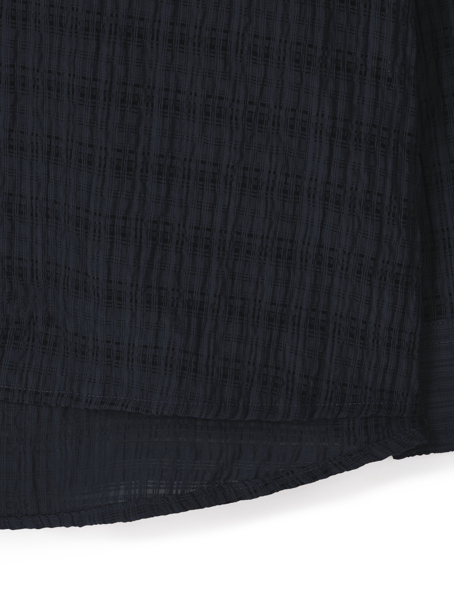 Jacquard Check Shirt (Black)