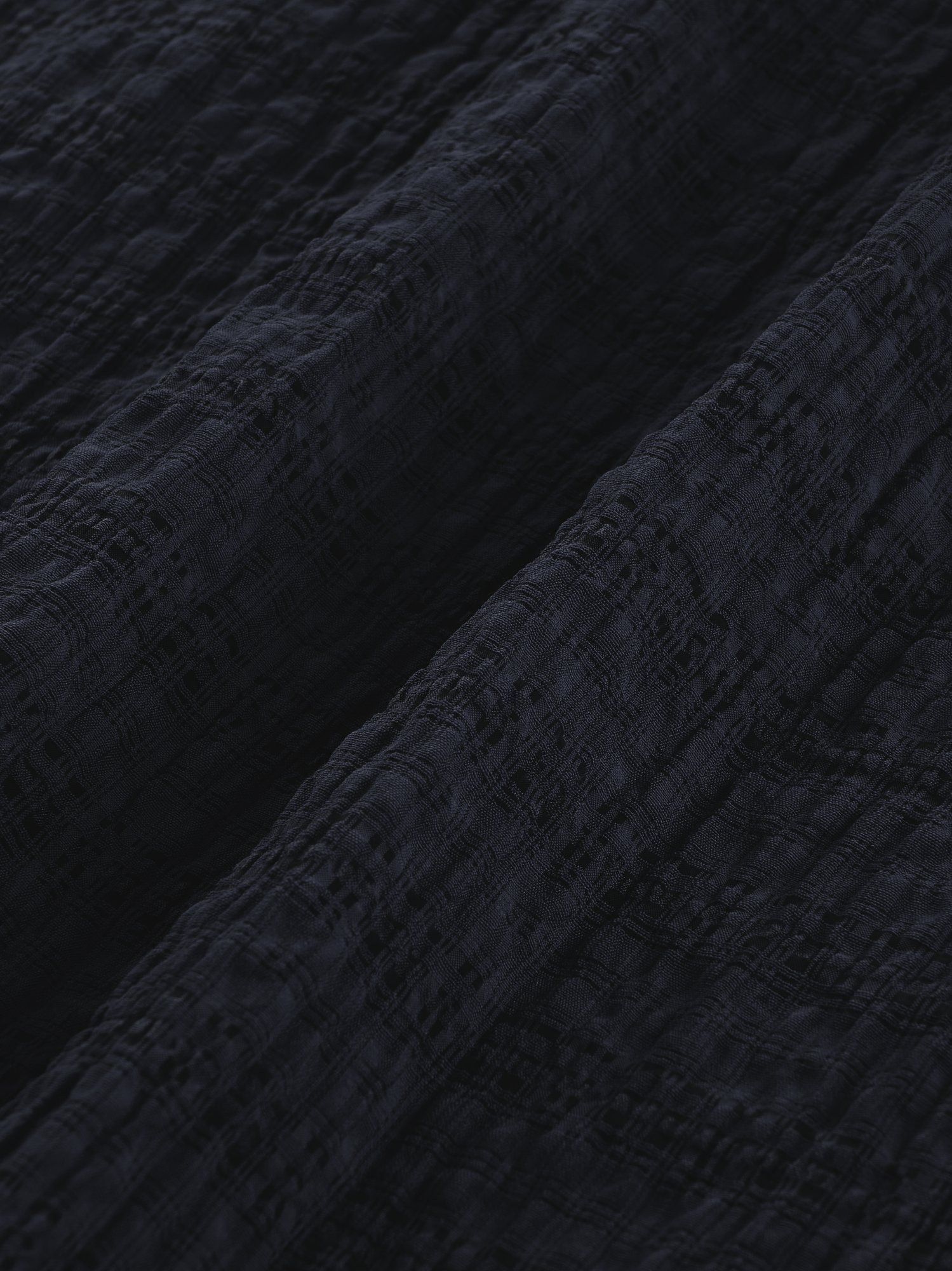 Jacquard Check Shirt (Black)