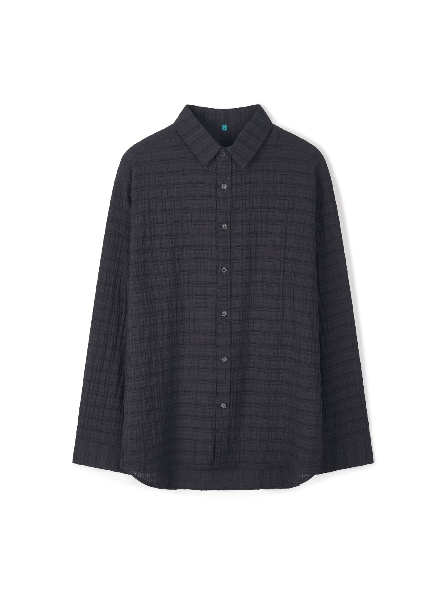 Jacquard Check Shirt (Charcoal)