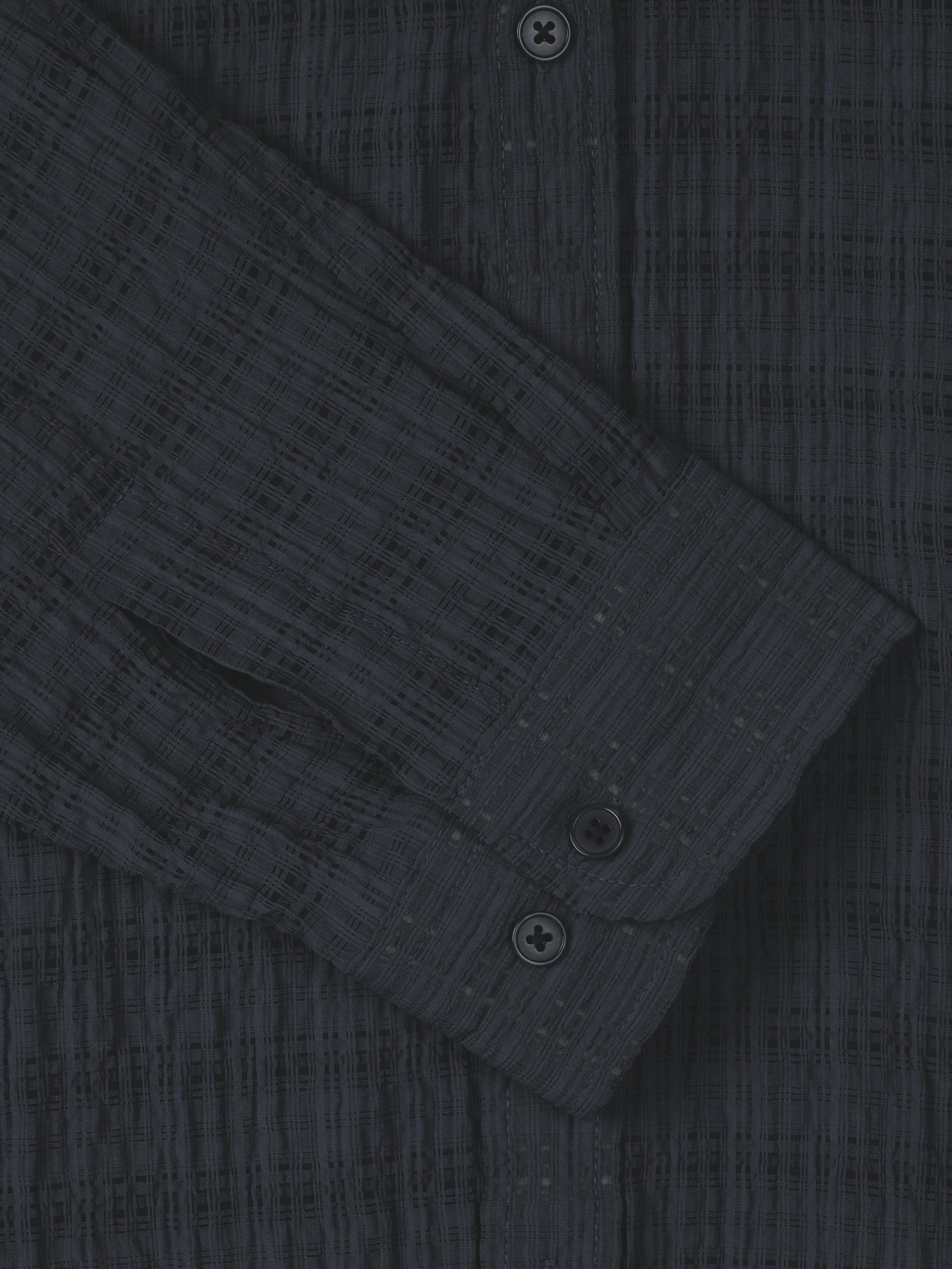 Jacquard Check Shirt (Charcoal)