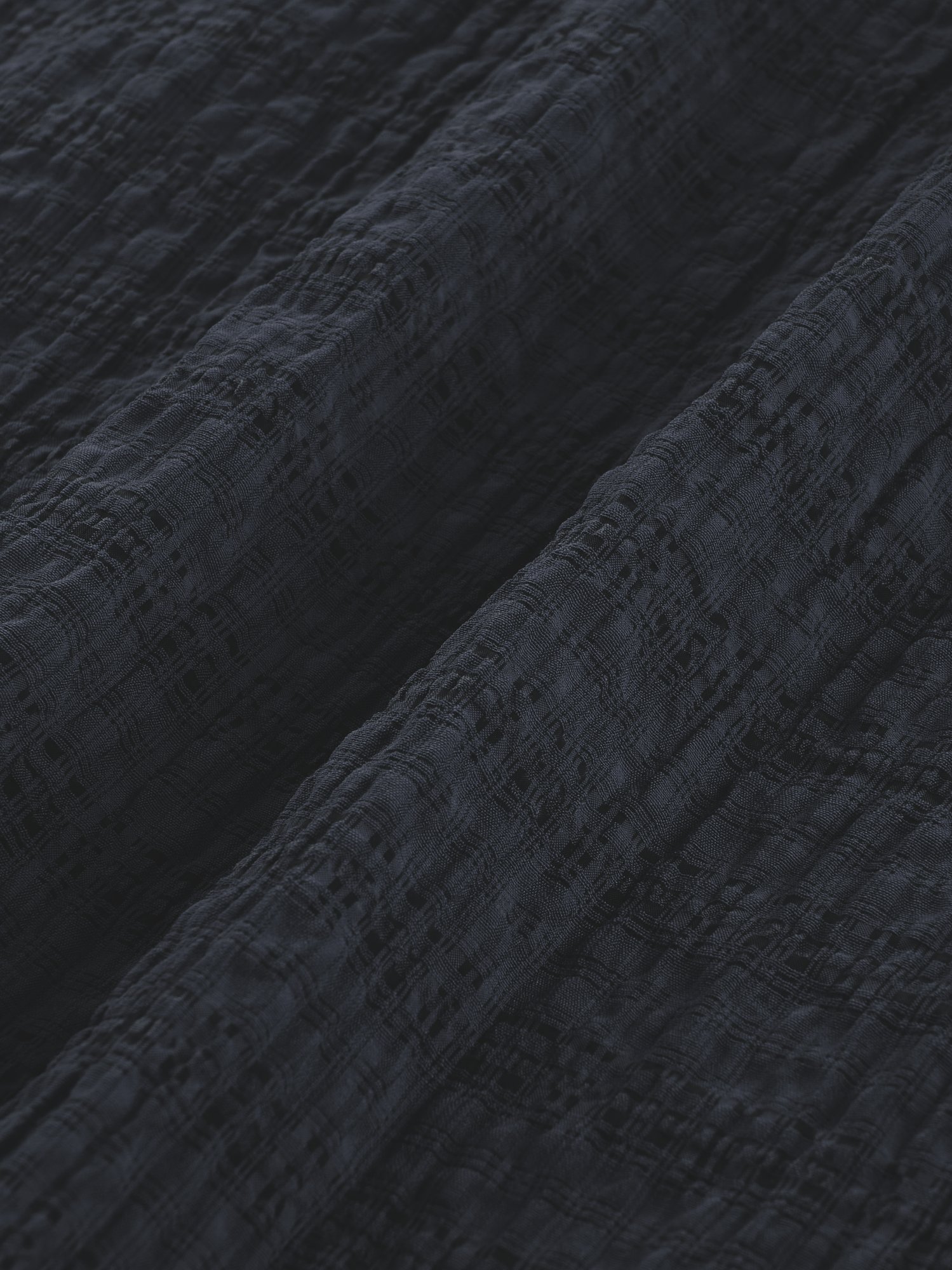 Jacquard Check Shirt (Charcoal)