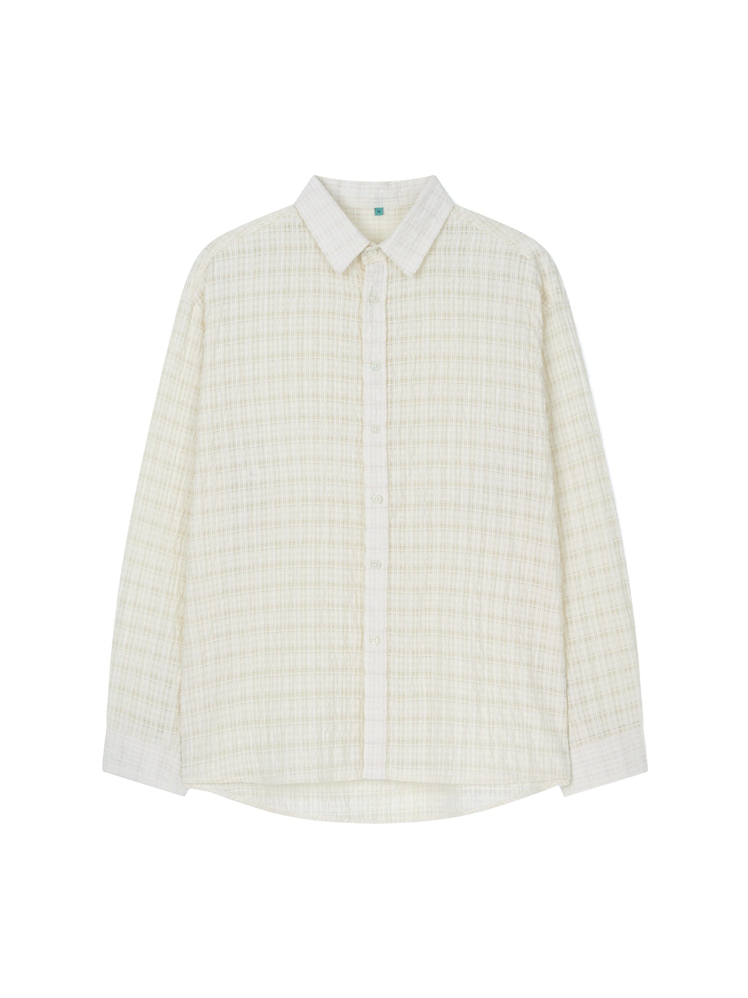 Jacquard Check Shirt (Cream)