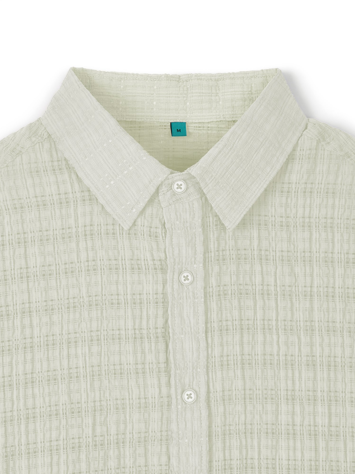 Jacquard Check Shirt (Cream)
